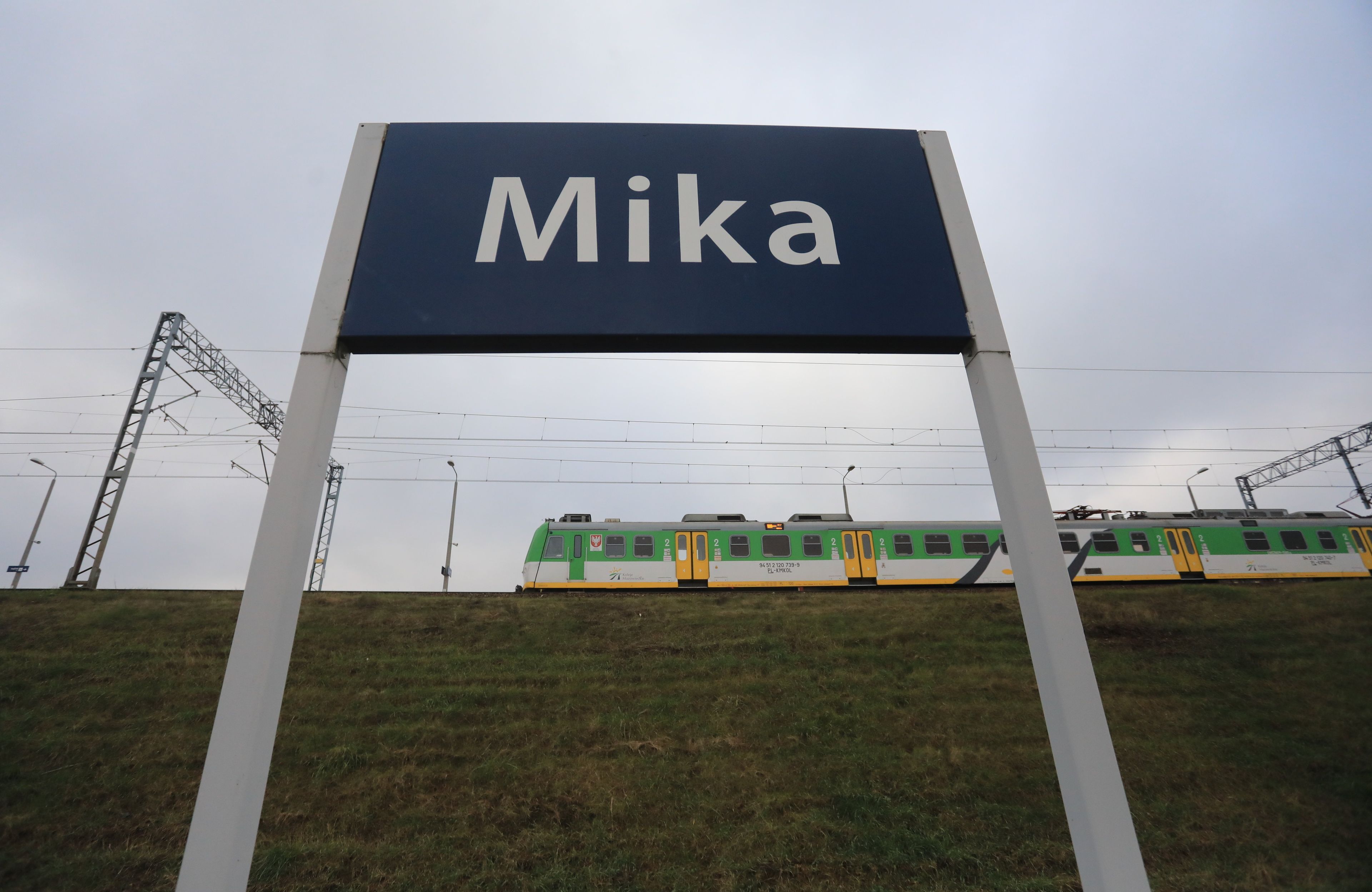 Dywersja na kolei w miejscowosci Mika