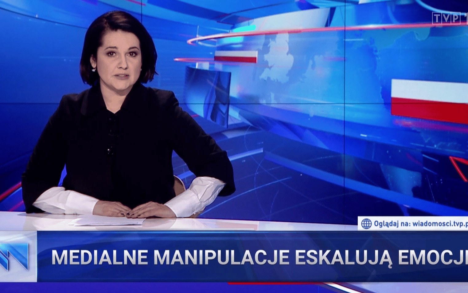 Grafika do artykułu „Wiadomości" TVP: Protesty "zwolenników zabijania nienarodzonych dzieci" jak atak na Kapitol