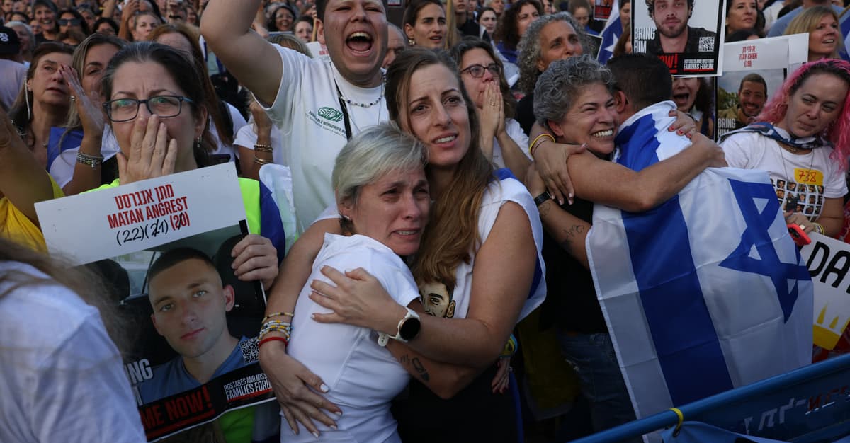 Izraelczycy świętują powrót zakładników. Trump przemawia w Knesecie [Korespondencja z Tel Awiwu]