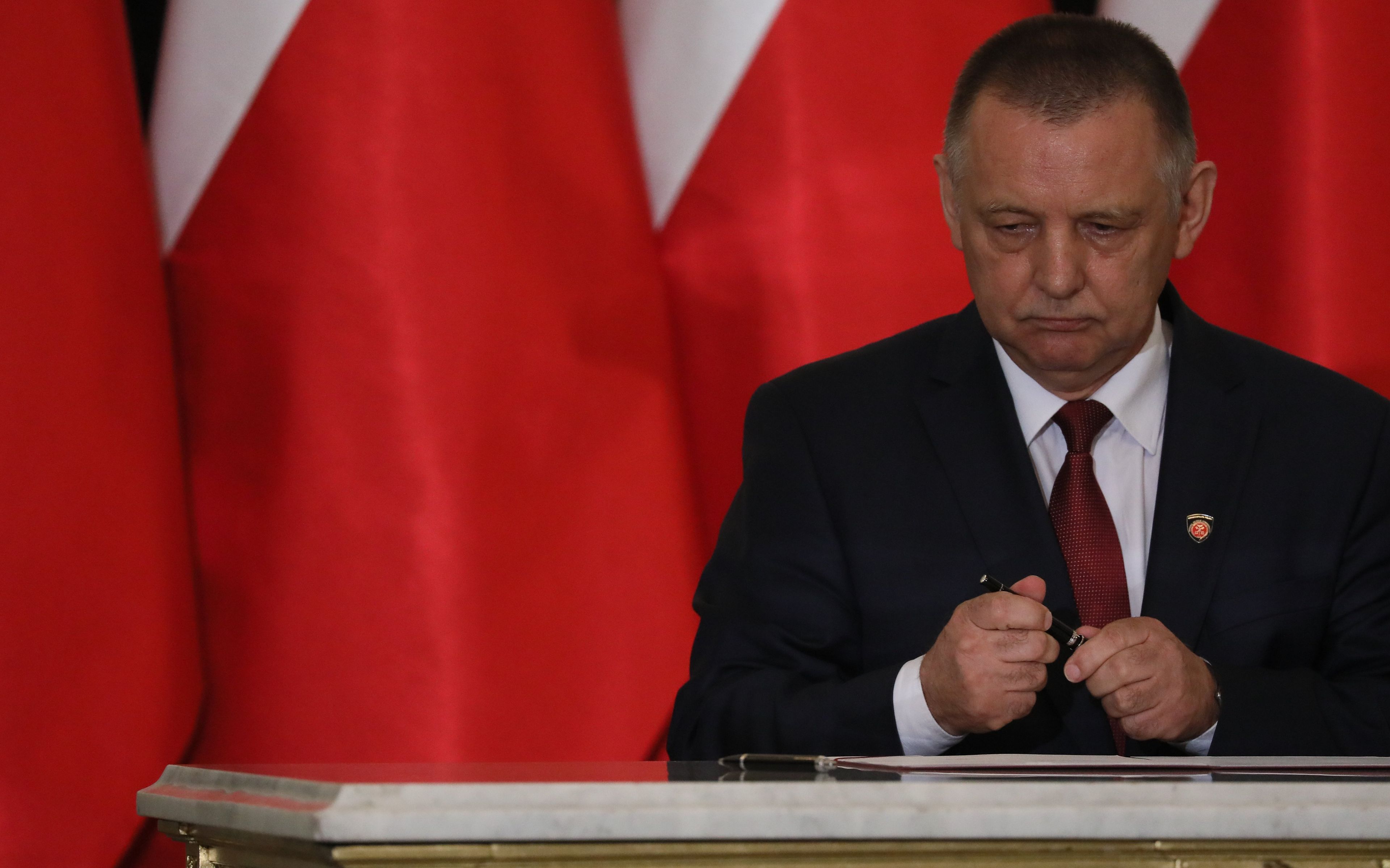 04.06.2019 Warszawa , Palac Prezydencki . Nz nowo powolany minister finansow Marian Banas . Prezydent  RP Andrzej Duda dokonuje zmian w skladzie Rady Ministrow po wyborach do Parlamentu Europejskiego .
Fot. Slawomir Kaminski / Agencja Gazeta