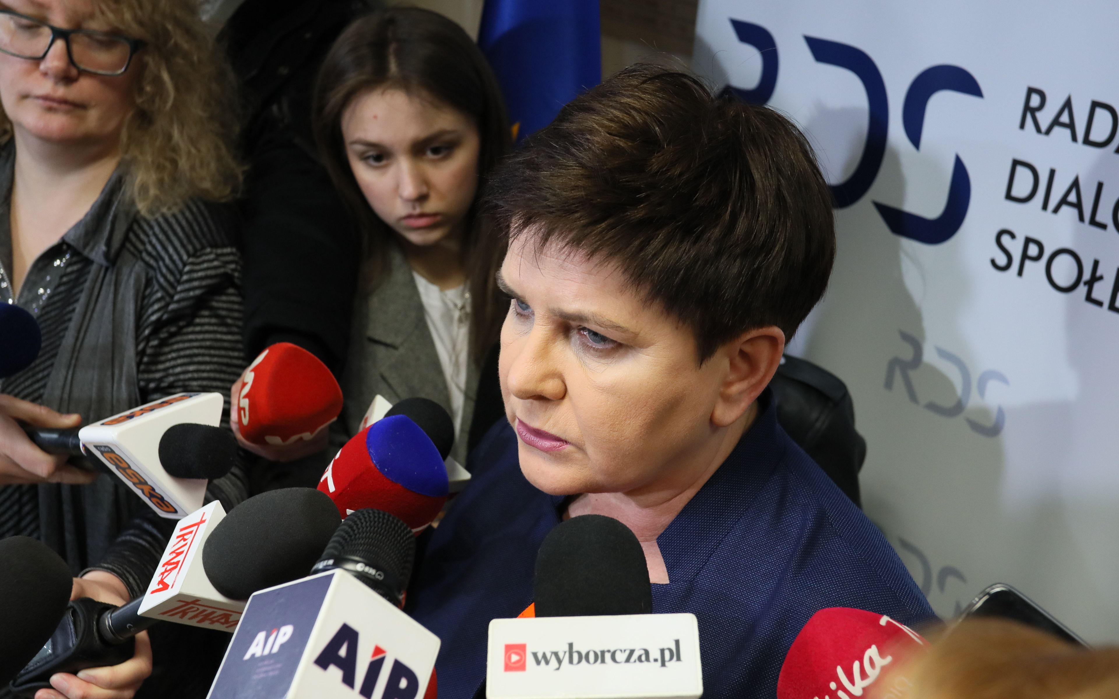 25.03.2019 Warszawa , ul Limanowskiego , Centrum Dialogu . Wicepremier Beata Szydlo przed rozmowami przedstawicieli ZNP i rzadu , przed planowanym ogolnopolskim strajkiem w oswiacie .
Fot. Slawomir Kaminski / Agencja Gazeta