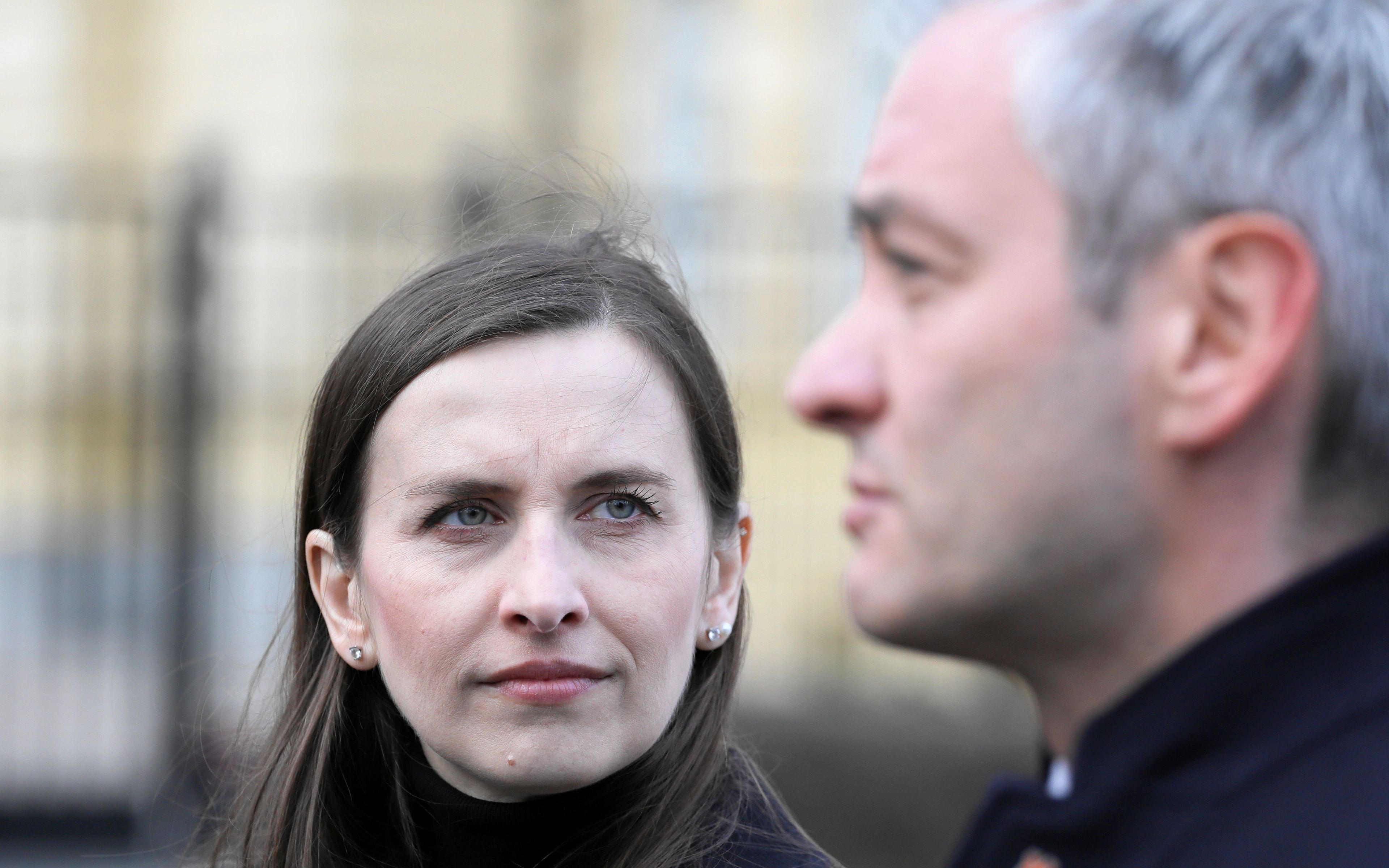 01.03.2019 Warszawa , aleja Ujazdowwskie . Kancelaria Prezesa Rady Ministrow . Od lewej: Sylwia Spurek , Robert Biedron podczas konferencji prasowej , podczas ktorej zaprezentowano Sylwie Spurek jako nowego czlonka partii Wiosna .
Fot. Slawomir Kaminski / Agencja Gazeta