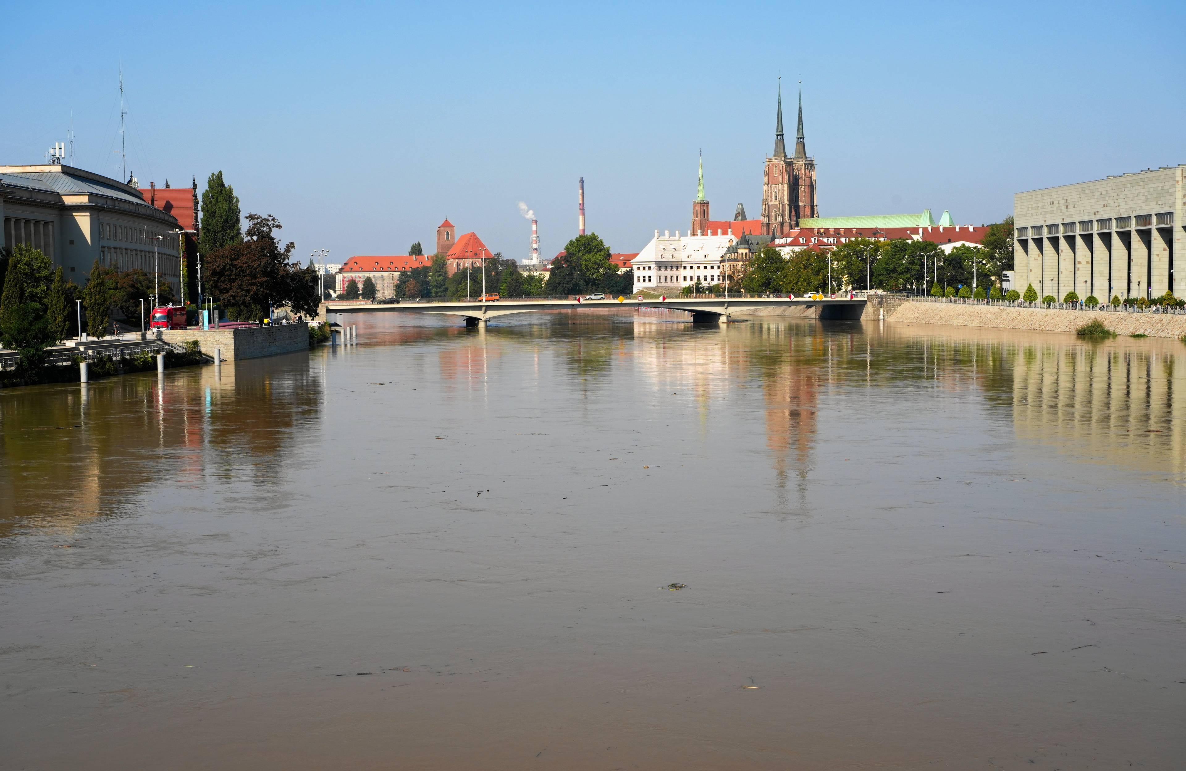 Wroclaw , fala powodziowa