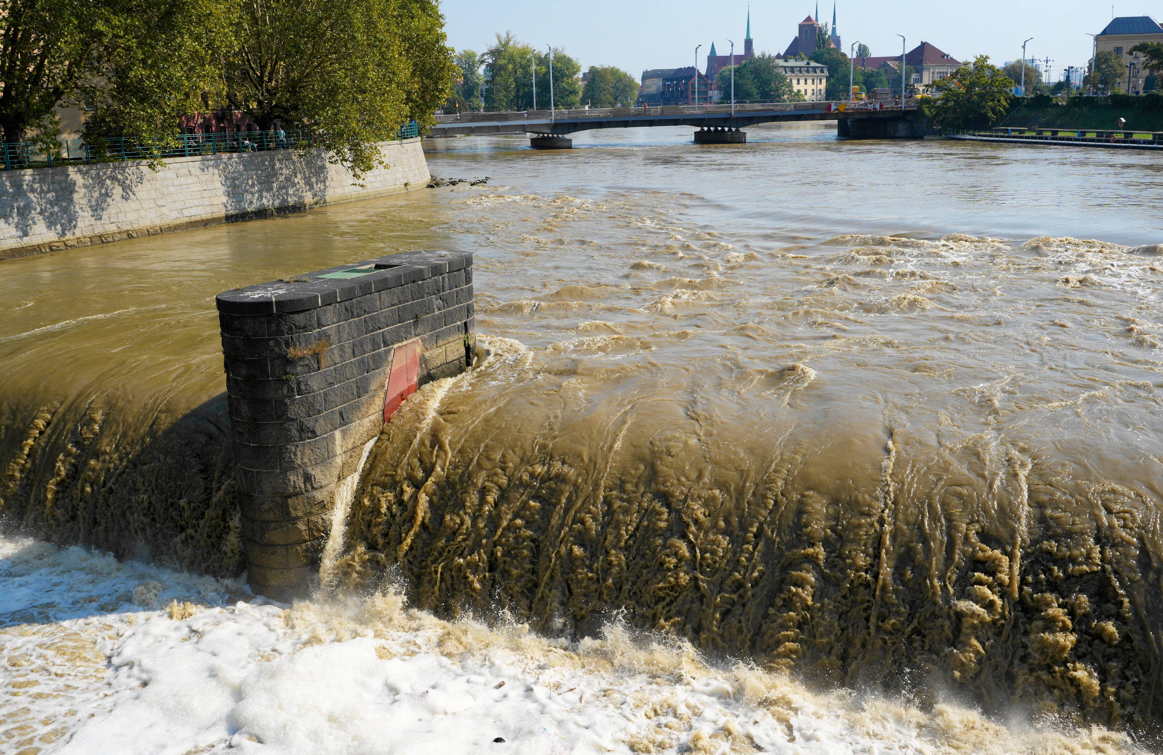 Wroclaw , fala powodziowa