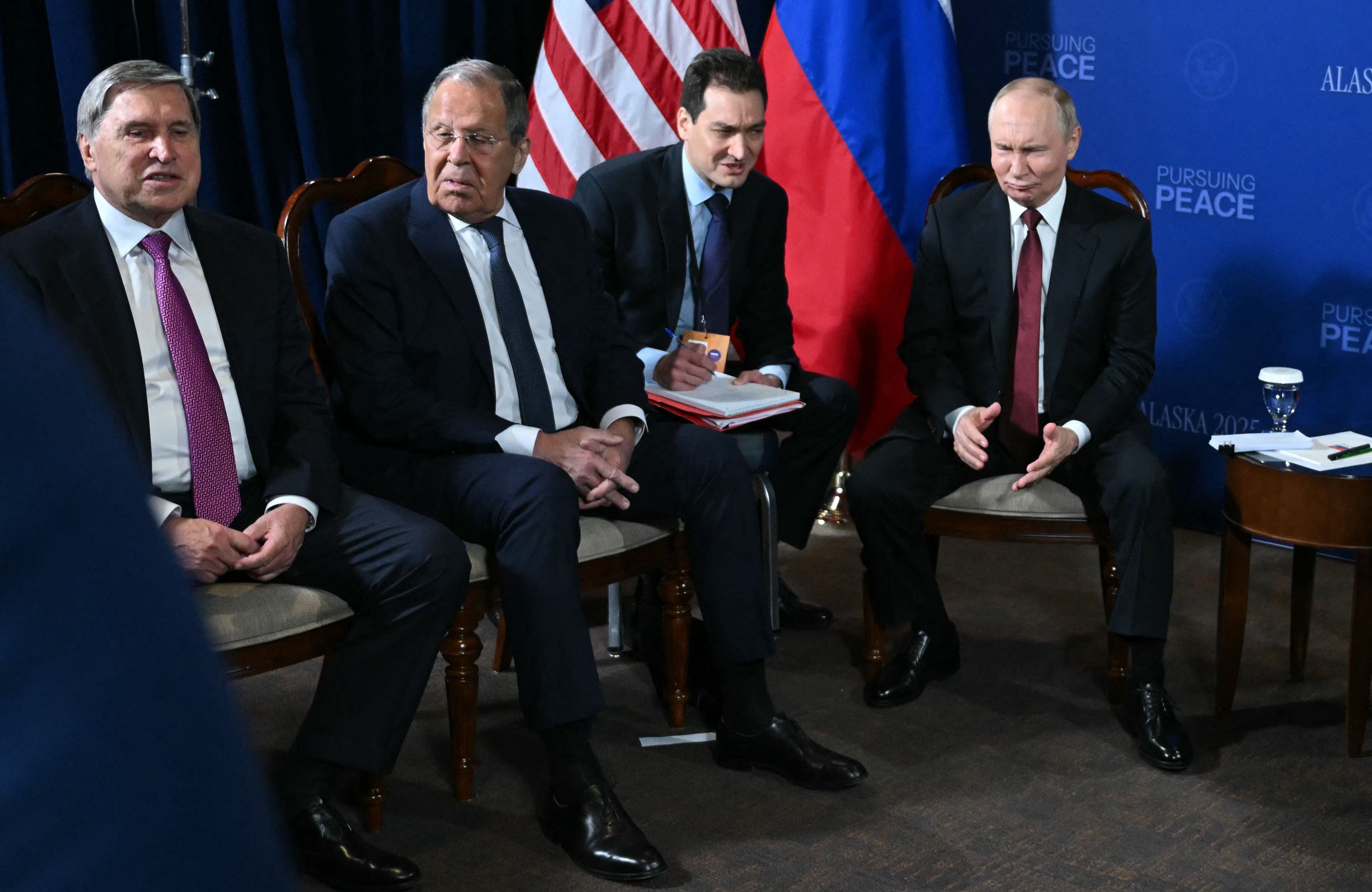 Putin, Ławrow i Uszakow na Alasce