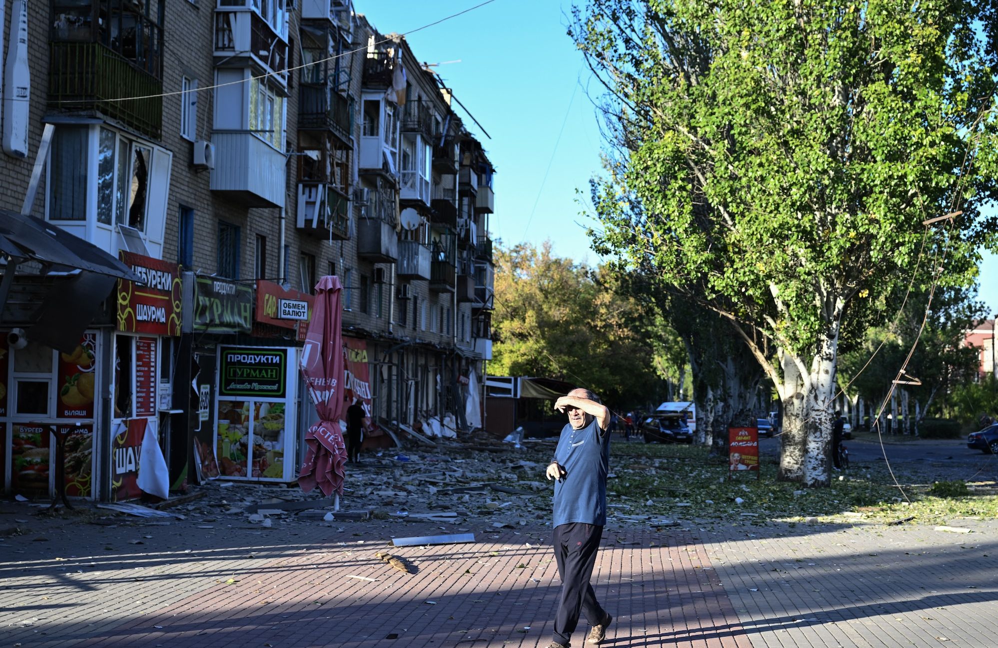 Zniszczenia w Kramatorsku w Ukrainie po nalotach Rosji