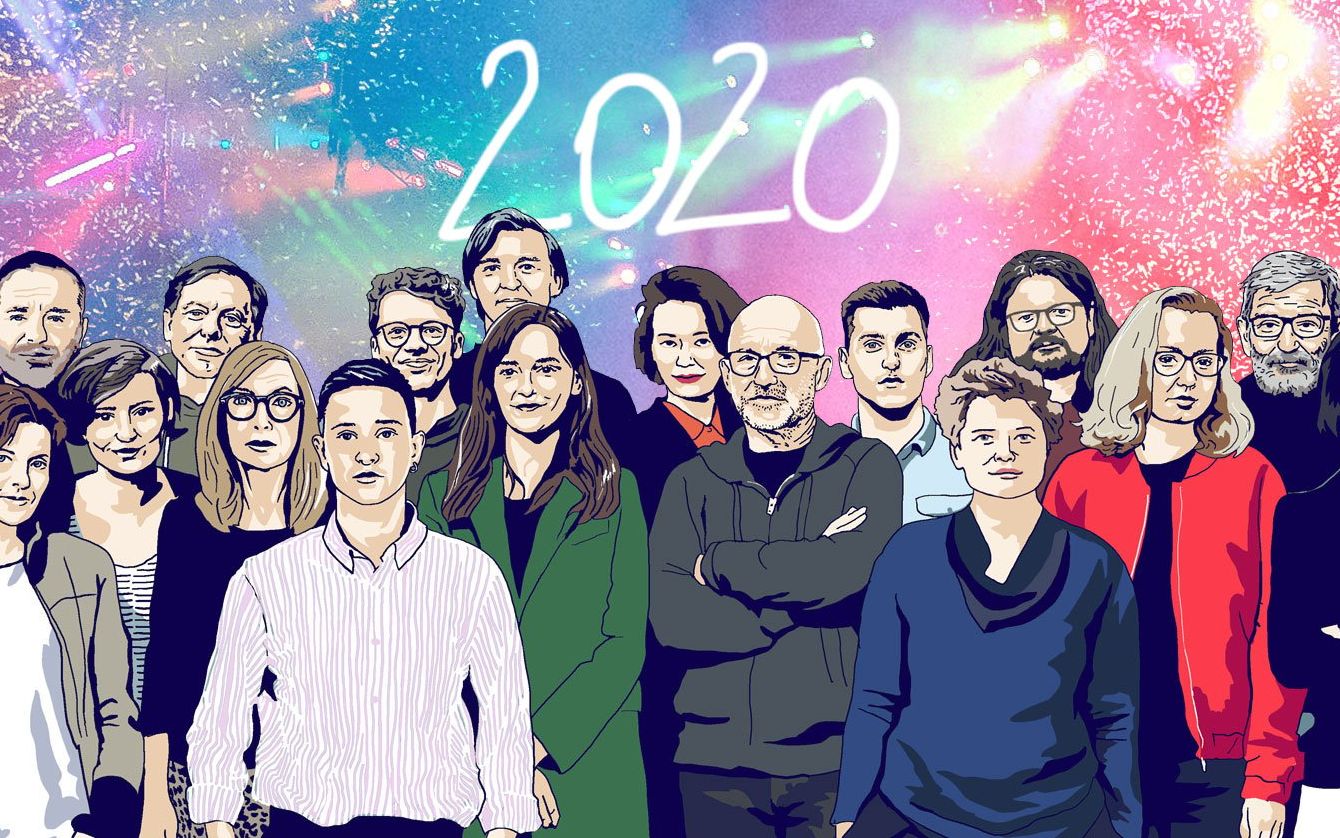 Grafika do artykułu Zdumiewające życzenia noworoczne OKO.press dla Czytelniczek i Czytelników