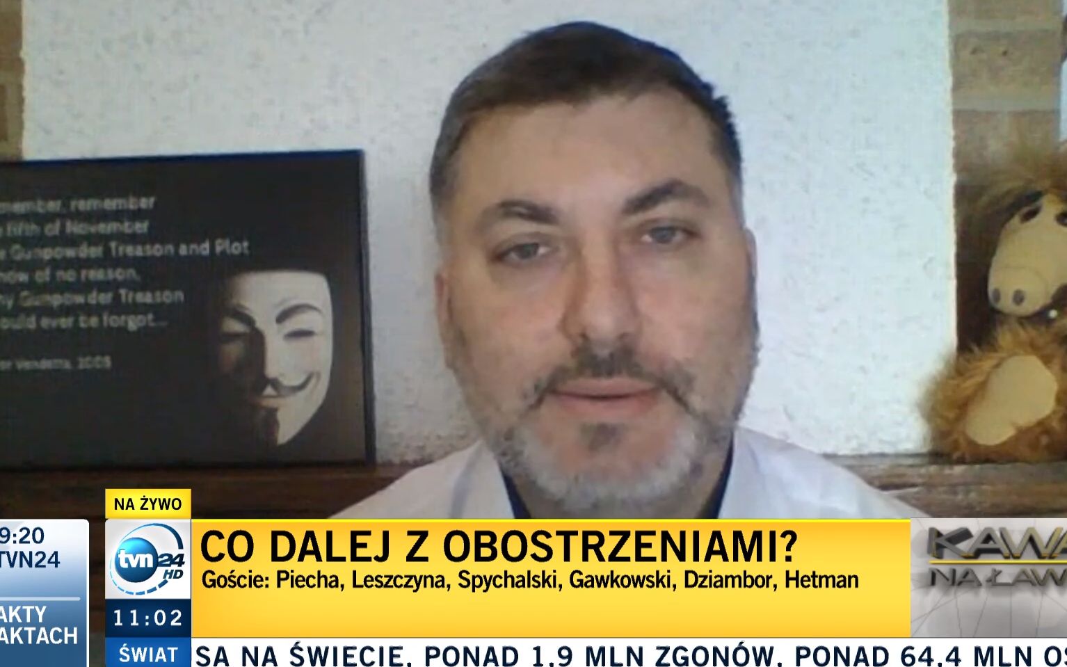 Artur Dziambor zaprzecza istnieniu pandemii koronawirusa.