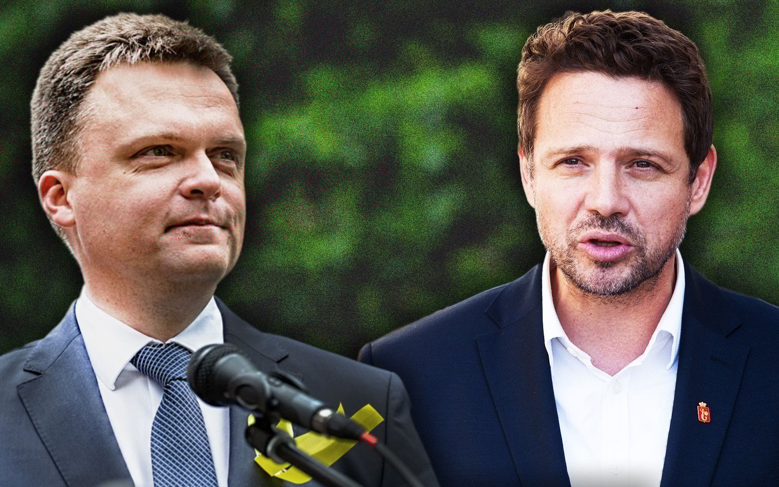 Grafika do artykułu Pojedynek Trzaskowski - Hołownia jeszcze nie rozstrzygnięty. Ostra walka o II turę trwa.  Raport z sieci
