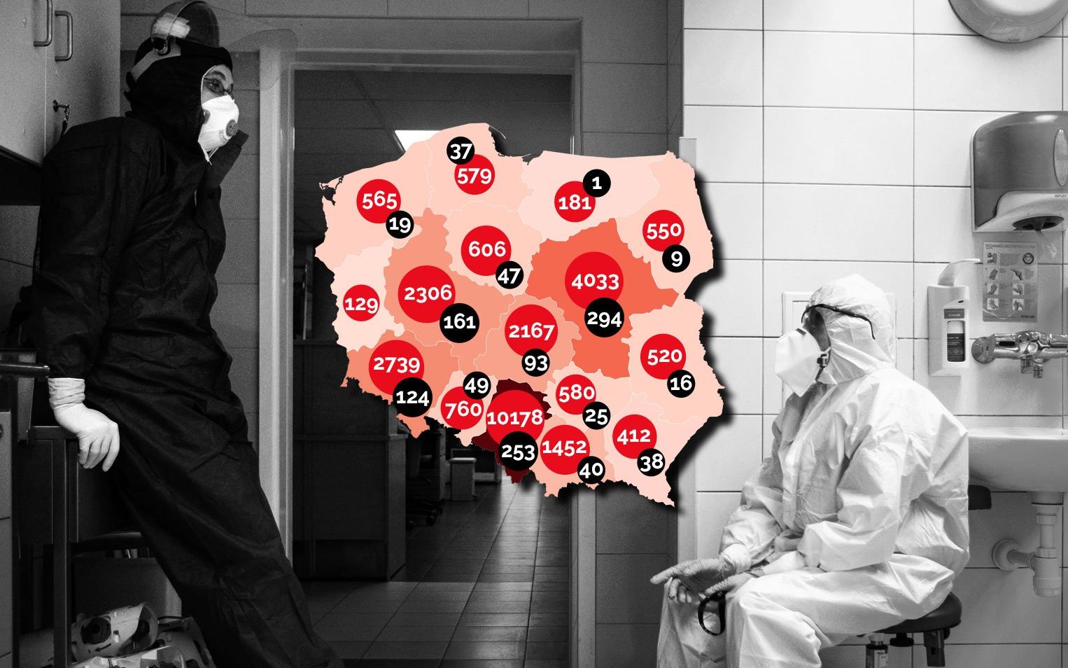 Grafika do artykułu W Polsce coraz więcej ognisk, we Włoszech śledztwo w sprawie epidemii [WYKRESY, FAKTY]