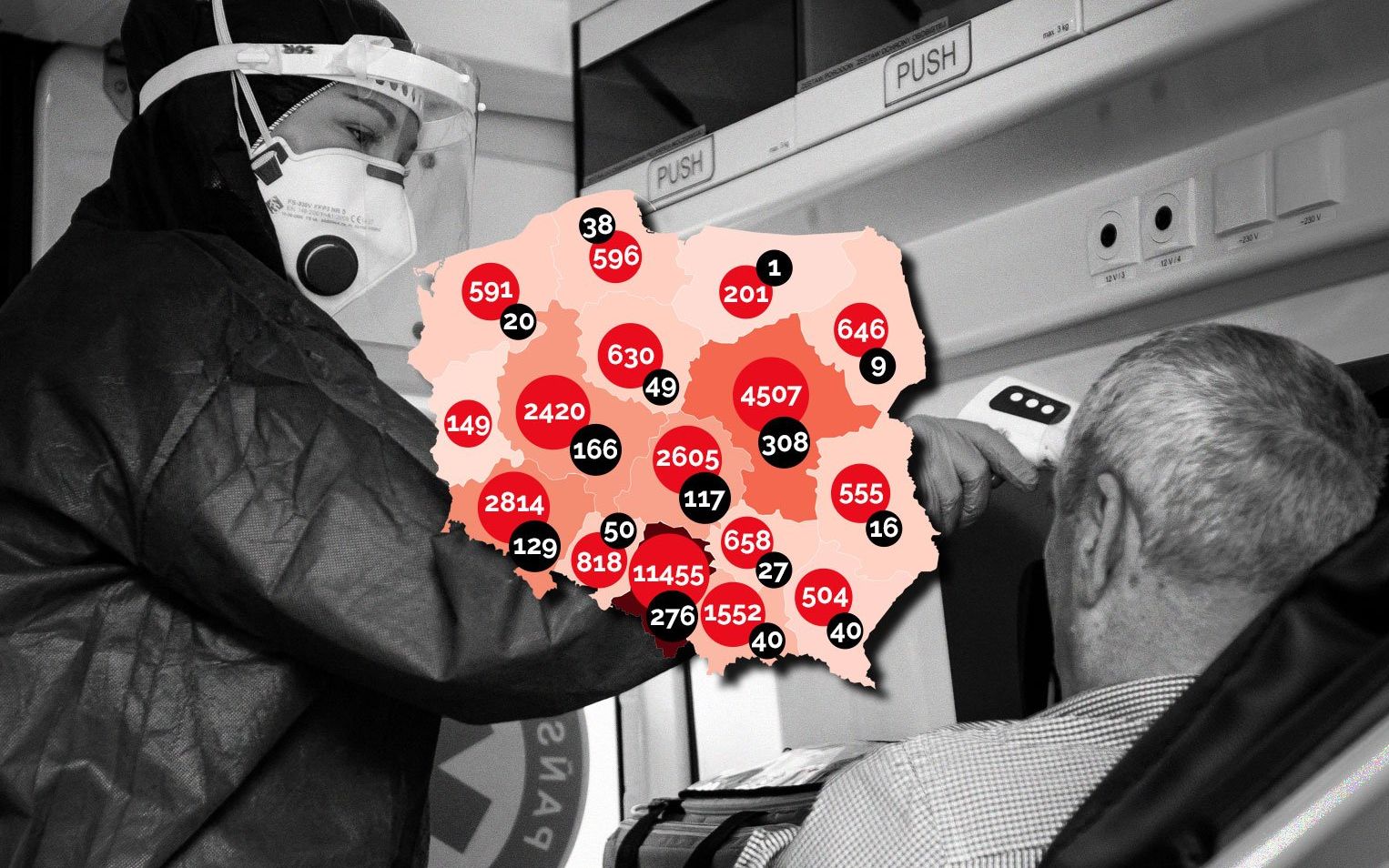 Grafika do artykułu 506 przypadków, o 100 więcej niż we wtorek, i wcale nie z kopalni. W Szwecji już 5 tys. zgonów [WYKRESY, FAKTY]
