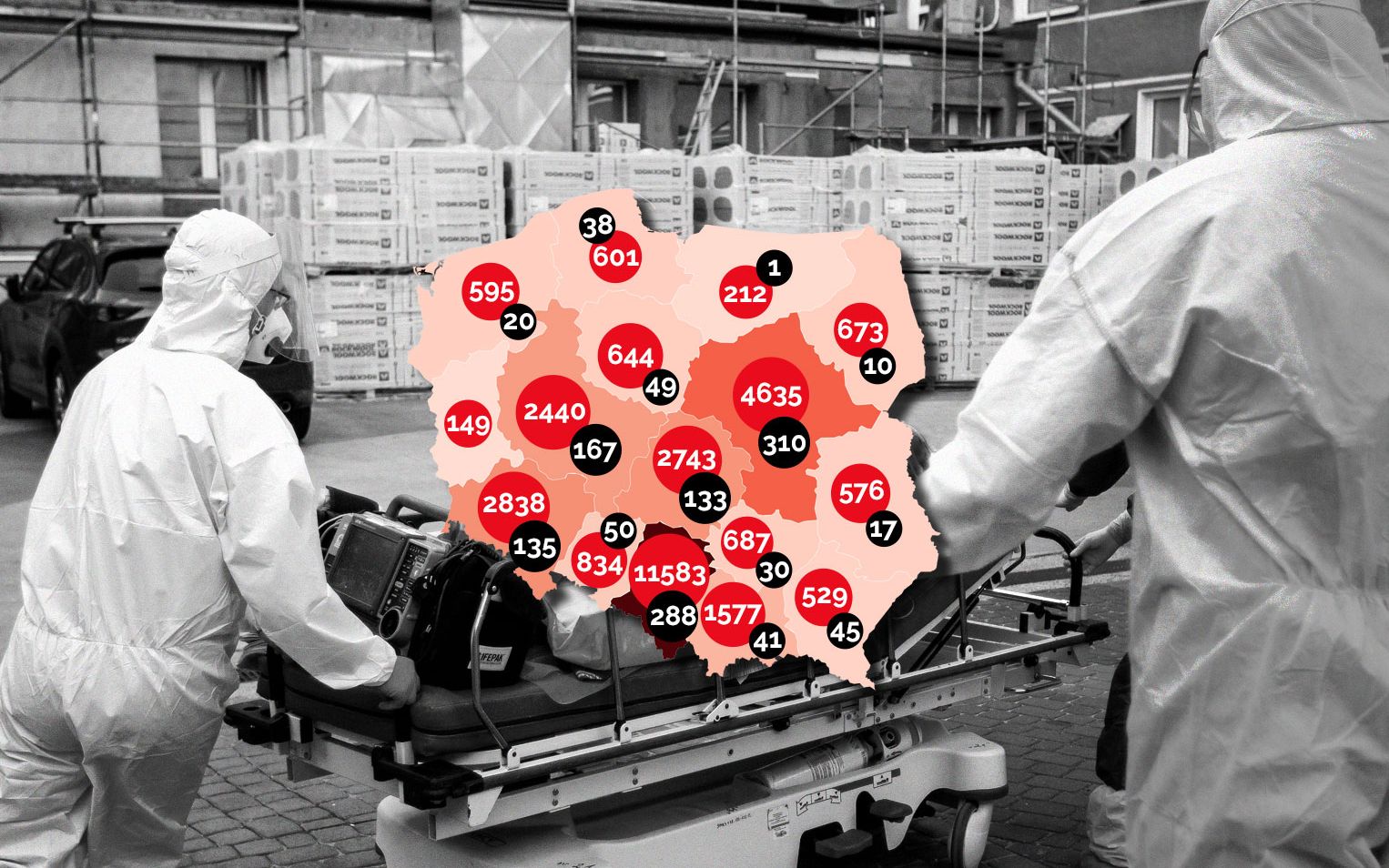 Grafika do artykułu W Polsce R skacze ponad 1,7. Wielka Brytania nie radzi sobie wywiadami epidemiologicznymi [WYKRESY, FAKTY]