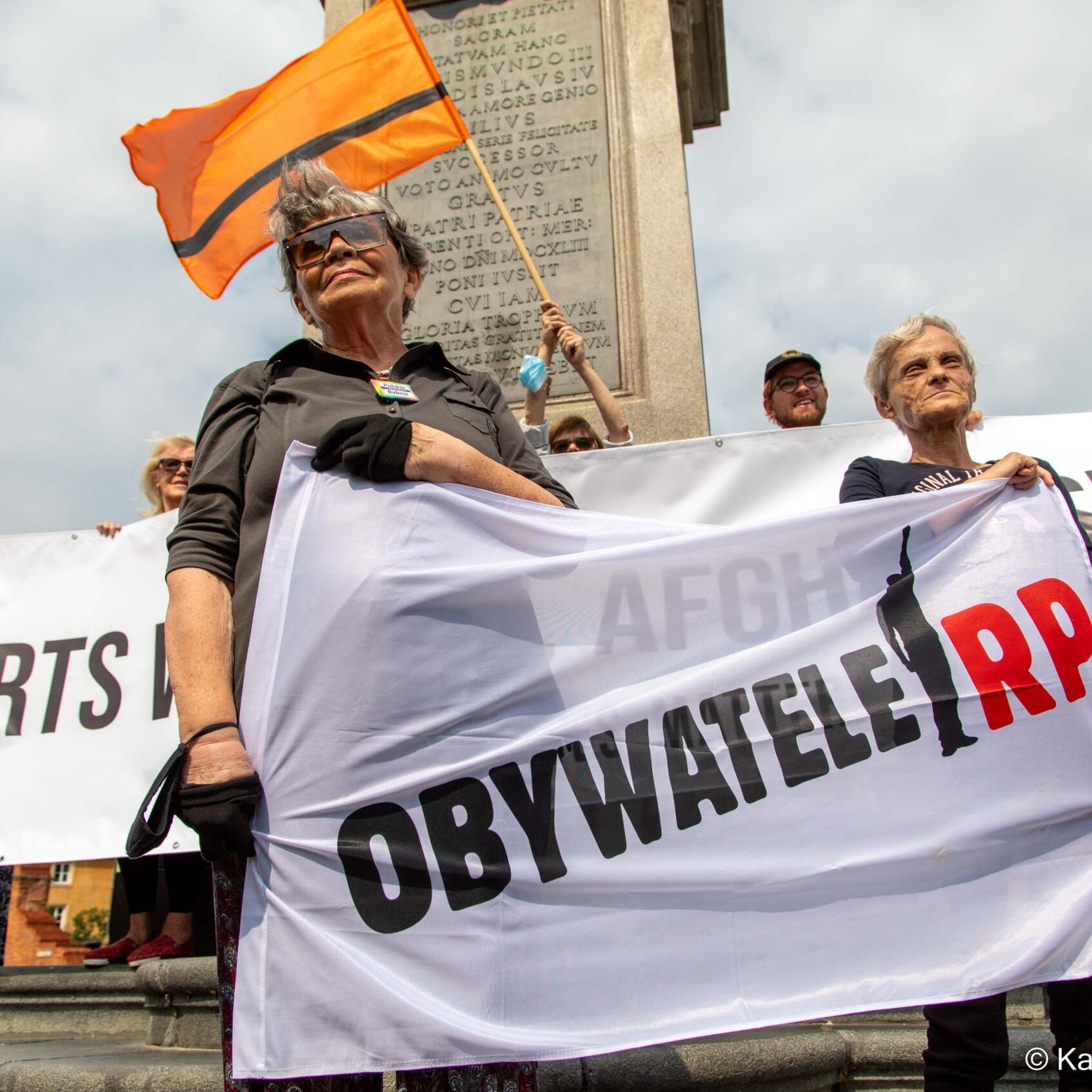 Warszawa, 22.08.2021. Kabul/Kaból – protest Strajku Kobiet w solidarności z zagrożonymi Afgankami i Afgańczykami