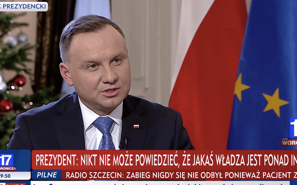 Grafika do artykułu Duda w żywe oczy: "Polska jest w awangardzie ochrony klimatu"