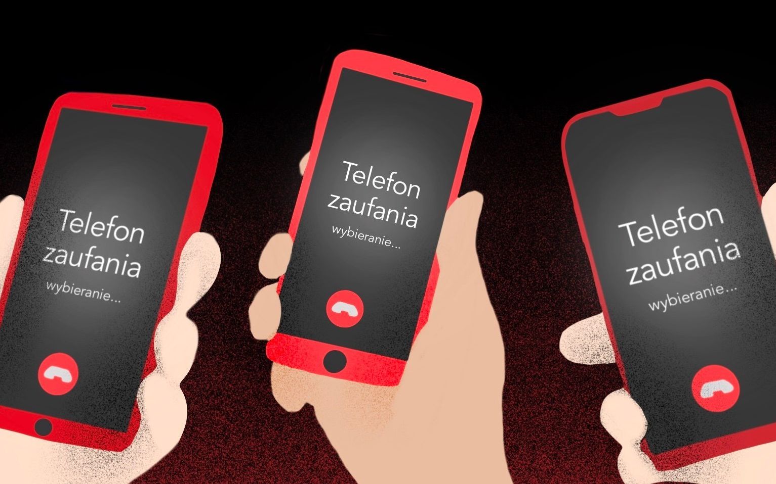 Grafika do artykułu Dzieci dzwonią do telefonu zaufania: „Wy nie jesteście strefą wolną od LGBT?”