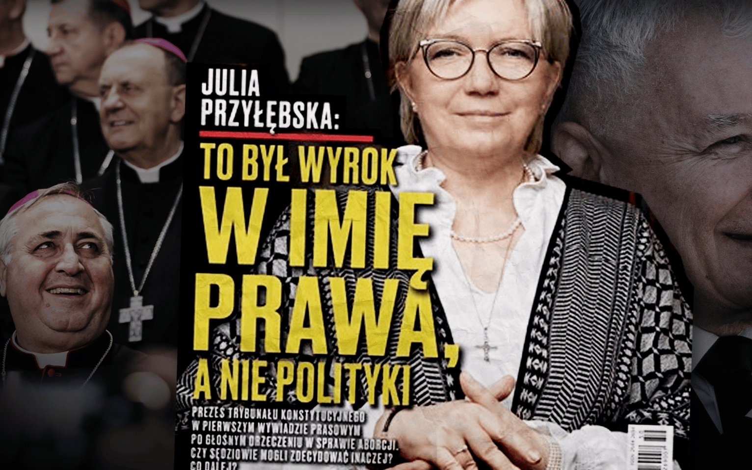 Grafika do artykułu Przyłębska przerywa milczenie: Ludzie wylegli w amoku na ulice. A przecież kobiety nadal mają wybór!