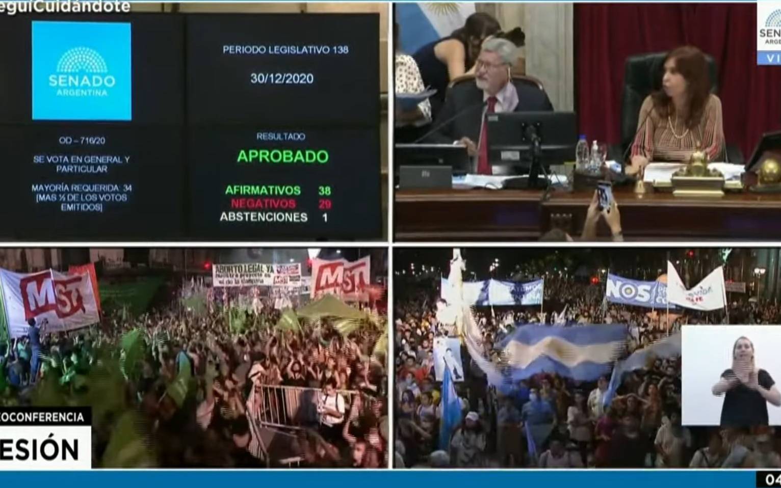 Grafika do artykułu Argentynki wygrały! Senat zagłosował za prawem do legalnej i darmowej aborcji do 14. tygodnia