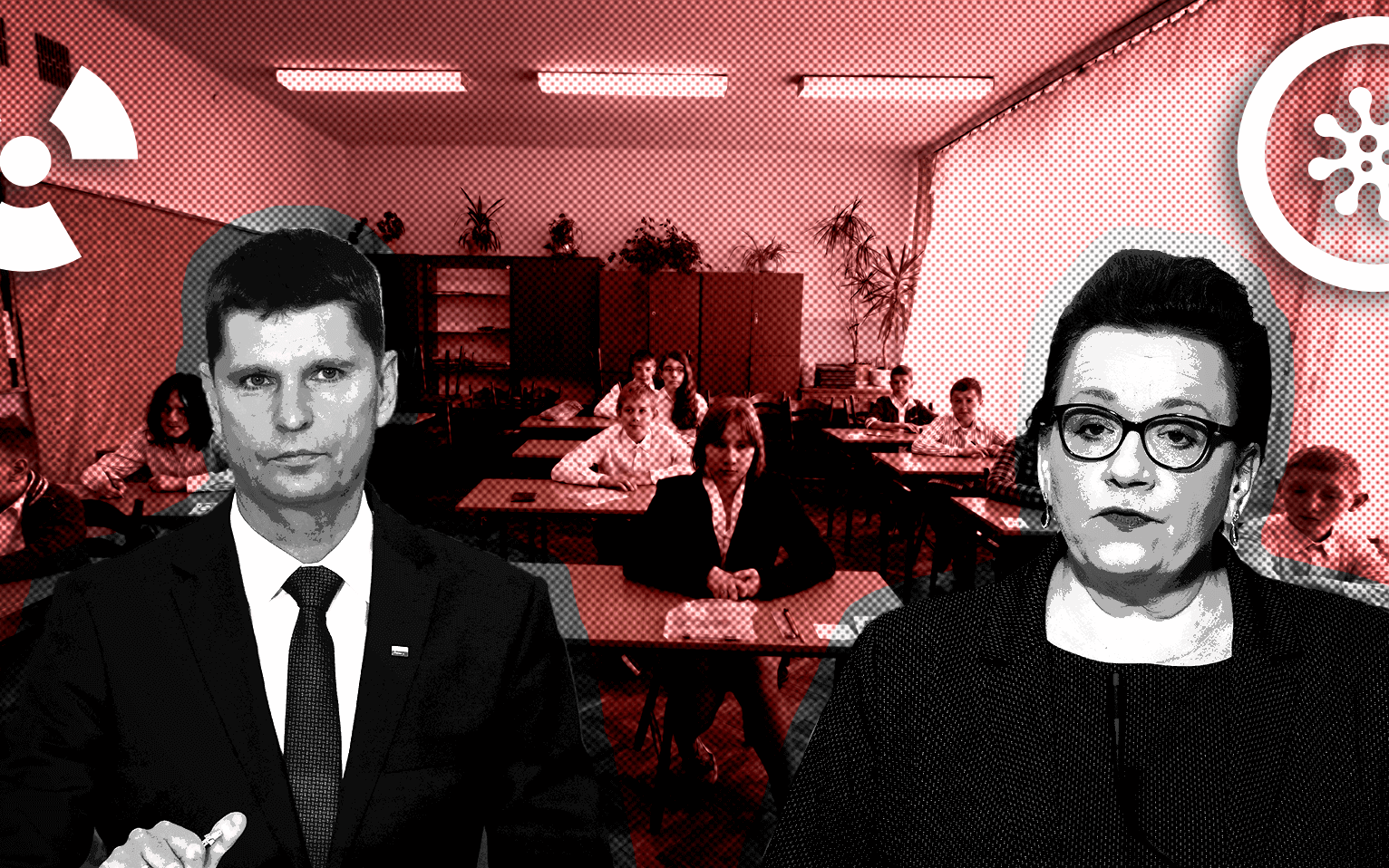 Grafika do artykułu Szkoła w pandemii. Kolejki do wejścia, sabotaż części rodziców, bezradni dyrektorzy [RELACJA]