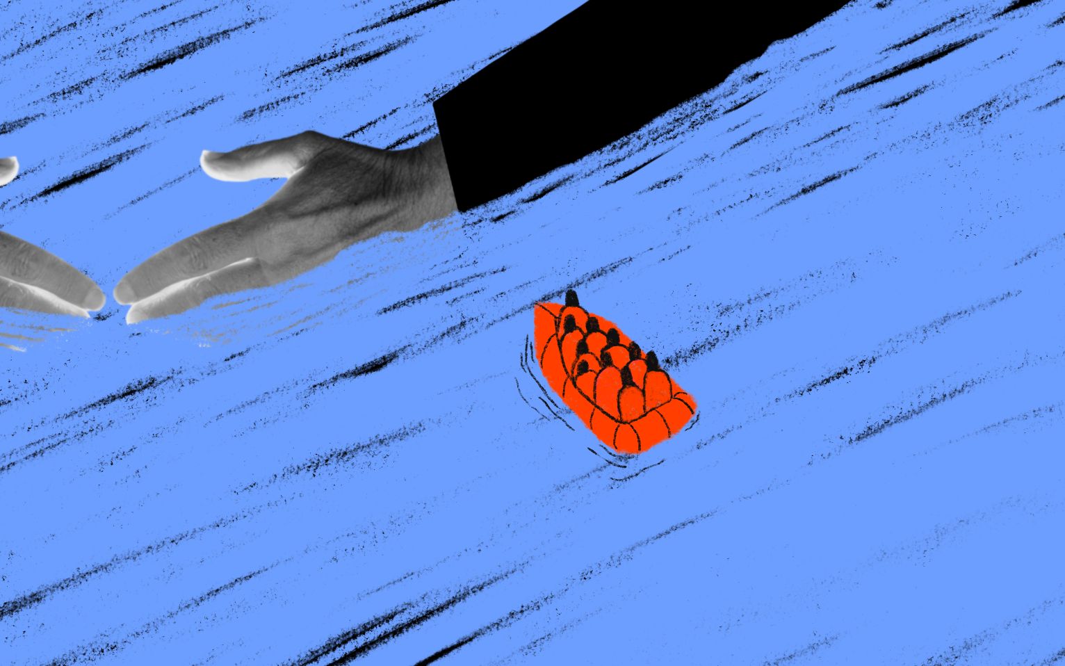 Grafika do artykułu Zostawili ich na wyspie. Nie umiał pływać, do mamy zadzwonił po raz ostatni. Greckie piekło uchodźców