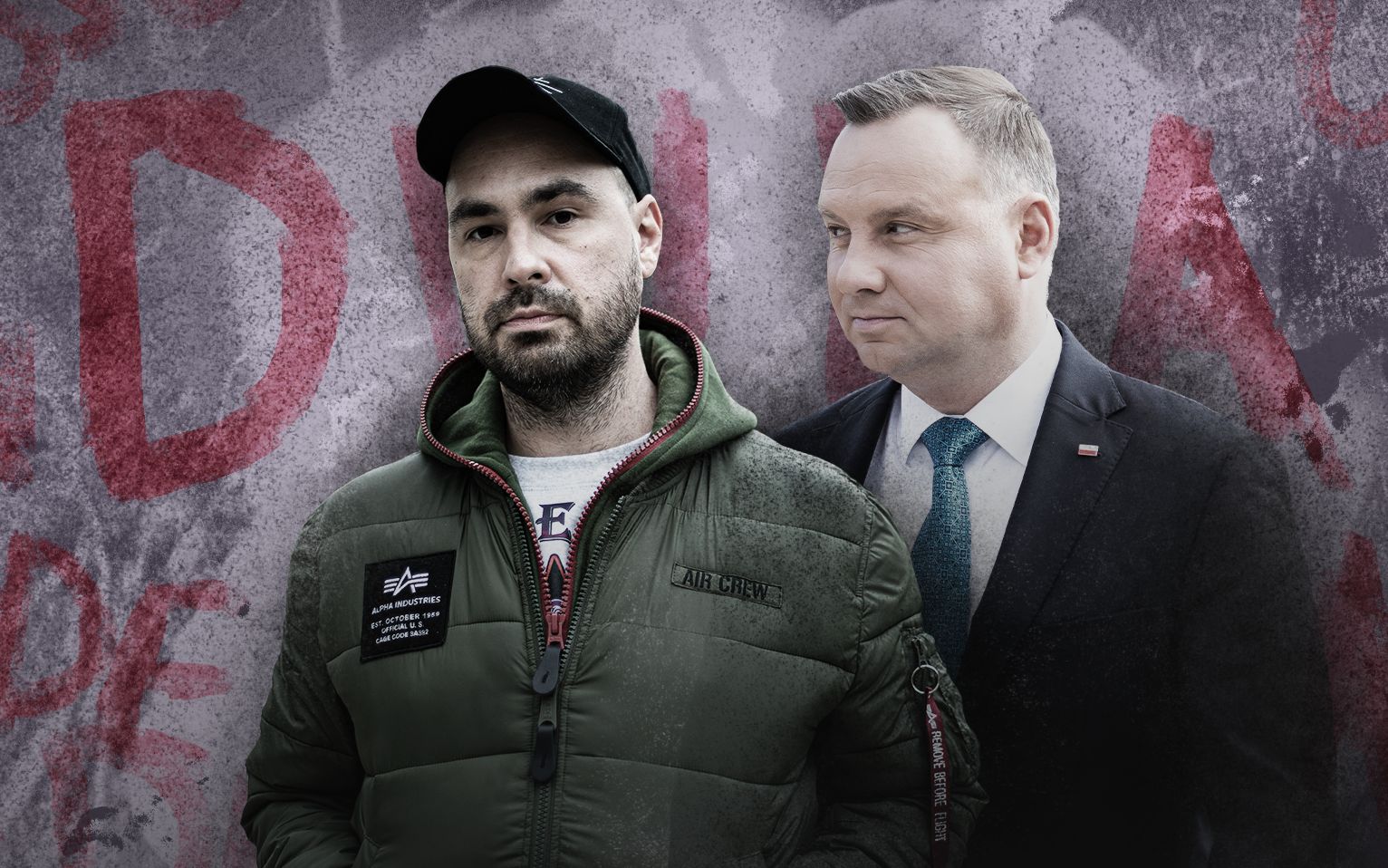 Grafika do artykułu Czy "debil" znieważa prezydenta? Nie znieważył "dureń" i "d*pa", za to obraził penis na czole