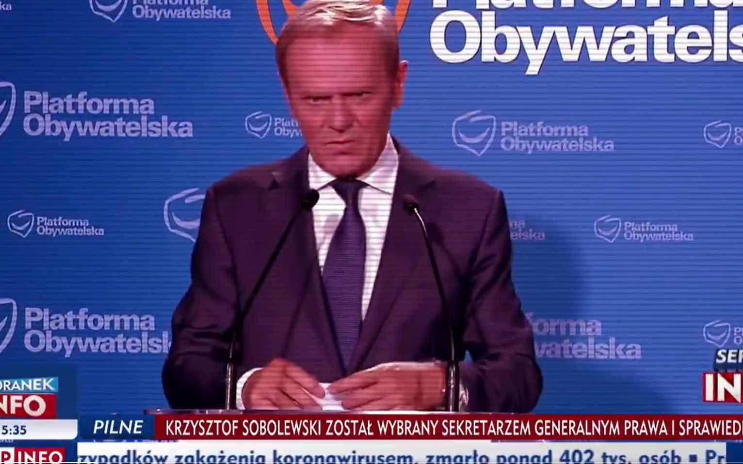 Grafika do artykułu „Celem Tuska jest realizować polecenia Berlina, a pośrednio też Moskwy”. Na co stać Wiadomości TVP