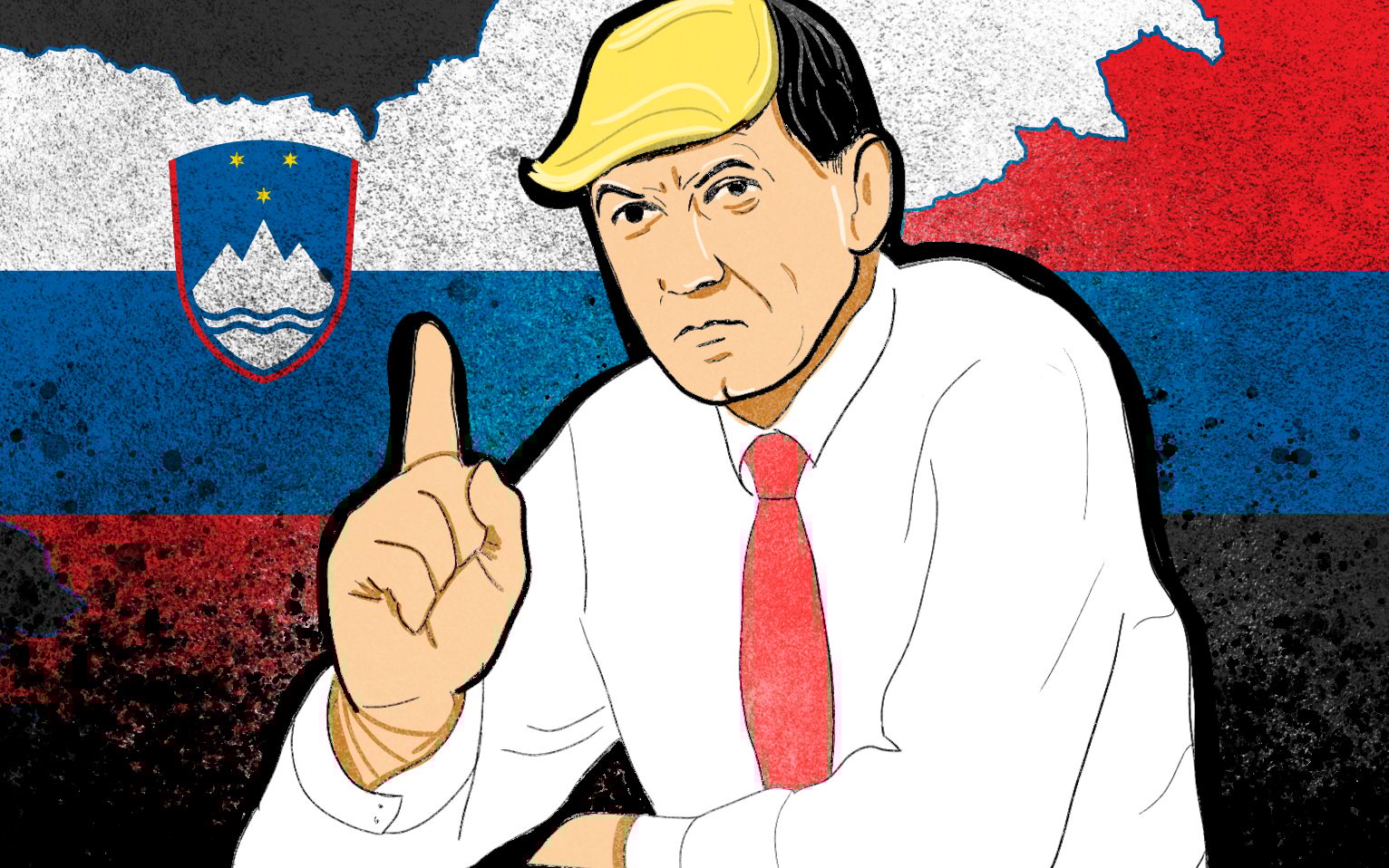 Grafika do artykułu W Słowenii premier Janša atakuje media jak Trump. Prawica buduje tam medialne imperium [Na celowniku]