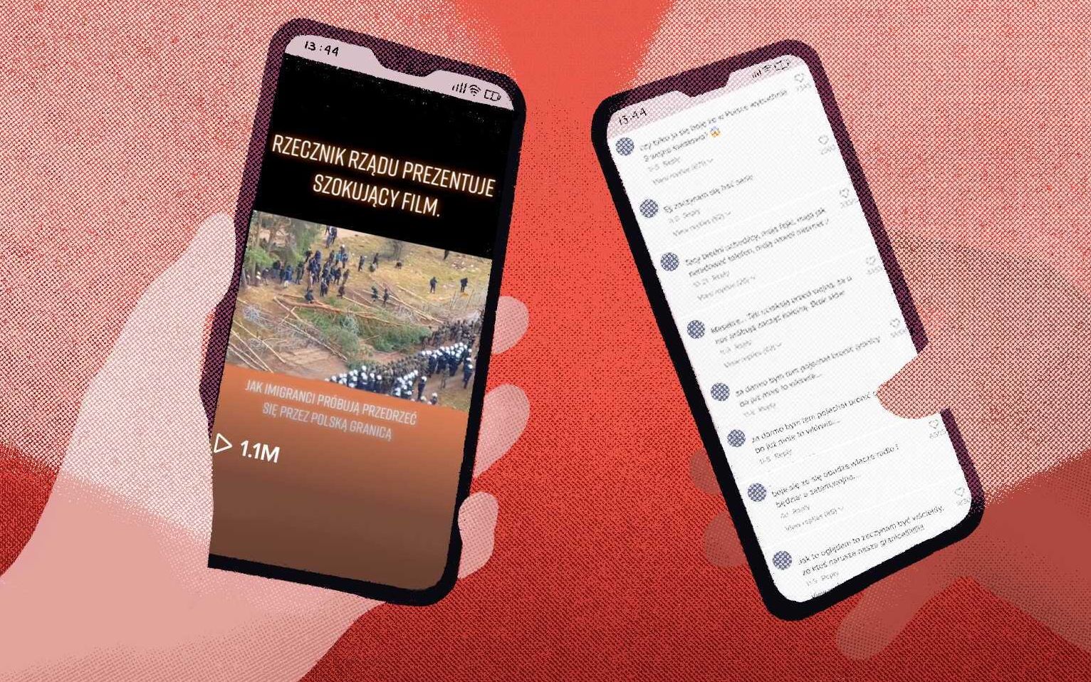 Grafika do artykułu Dezinformacja i strach: tajemnicze profile straszą migrantami i wojną na TikToku