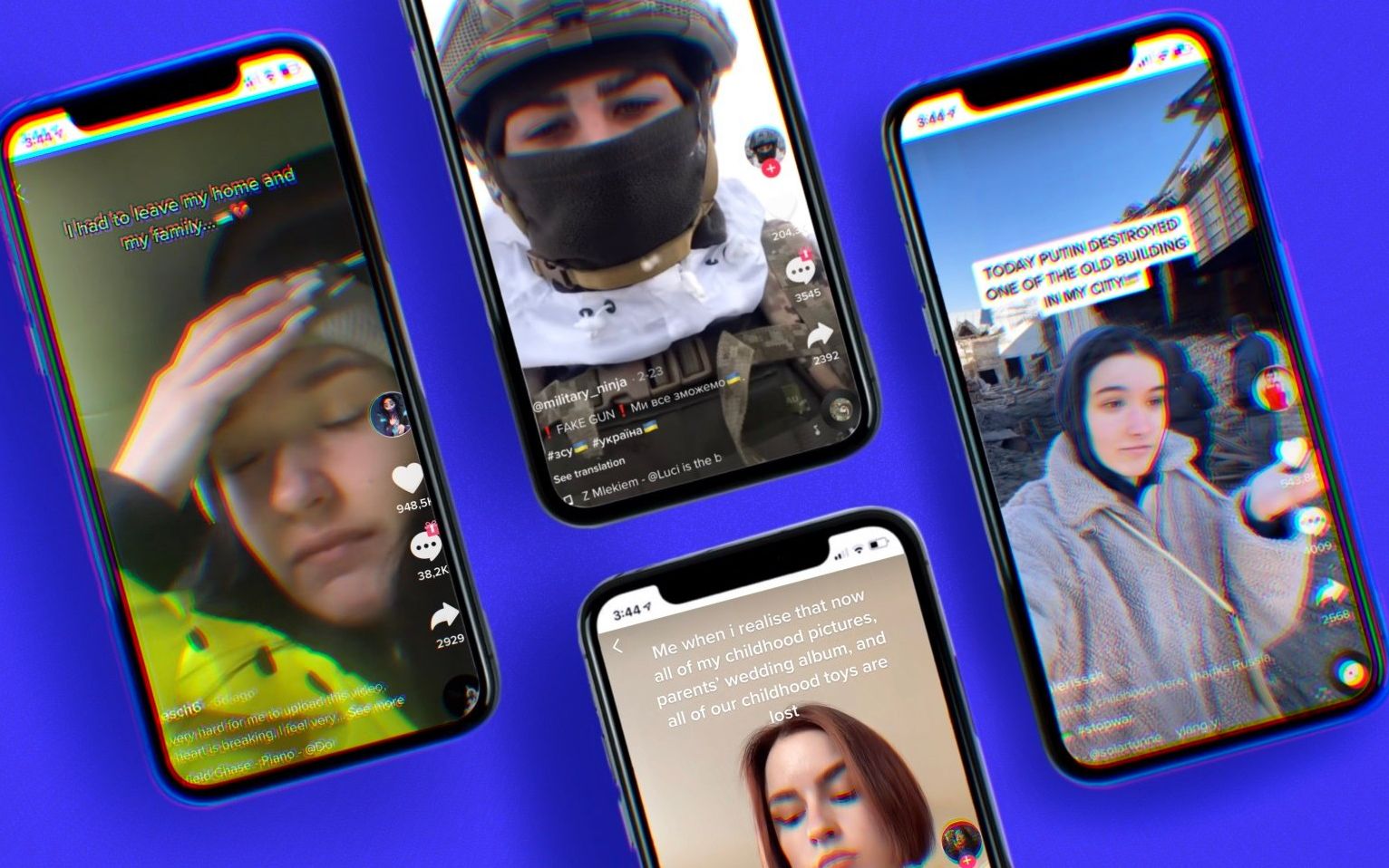 Grafika do artykułu TikTok opowiada o wojnie w Ukrainie lepiej niż rosyjska propaganda