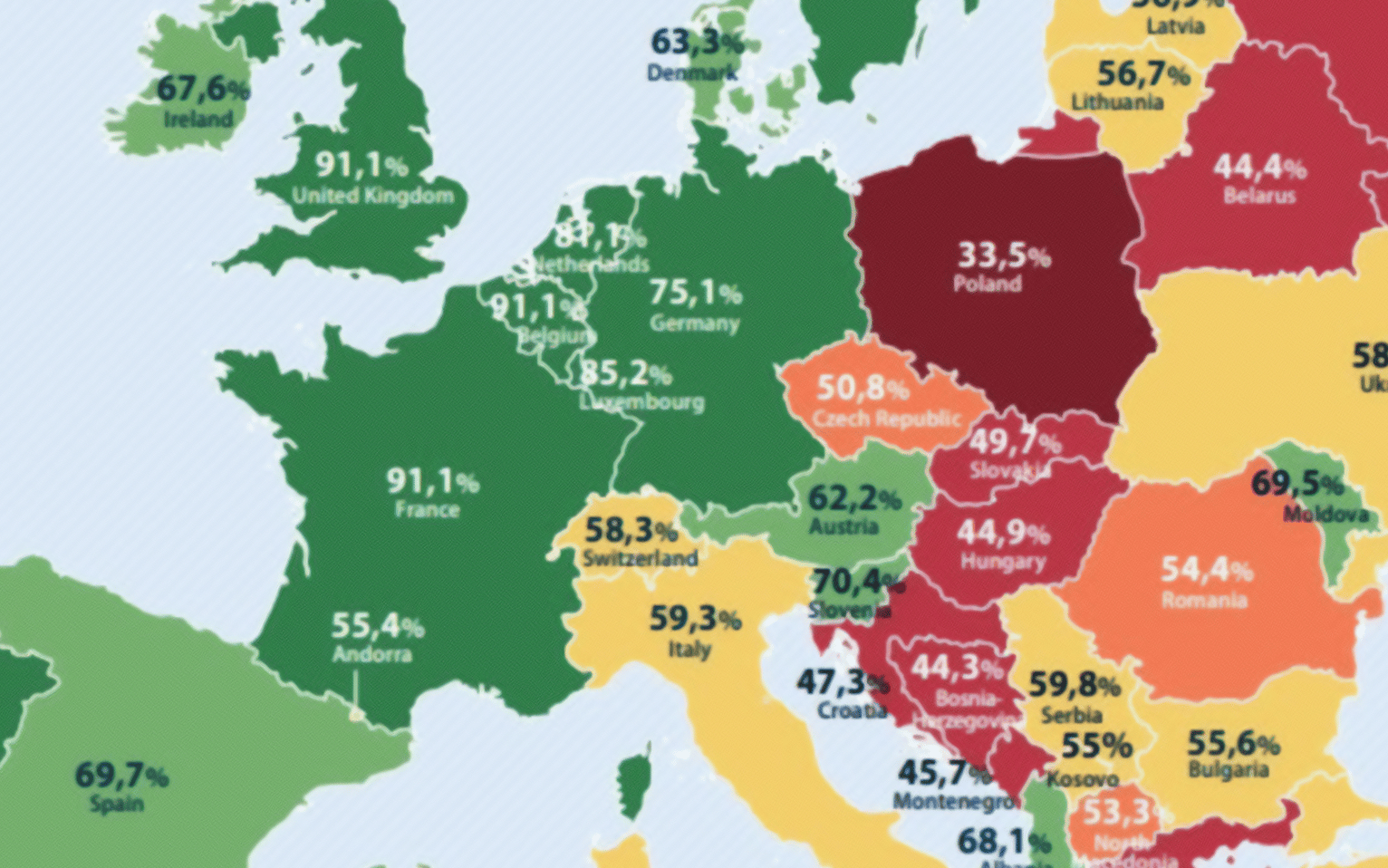 Grafika do artykułu Polska najgorsza w Europie w dostępie do antykoncepcji. Gorzej niż Rosja i Białoruś