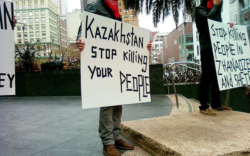 Grafika do artykułu Kazachstan. Władze zwalają winę za protesty z powodu podwyżek cen na „pseudoaktywistów i bandytów z zagranicy"