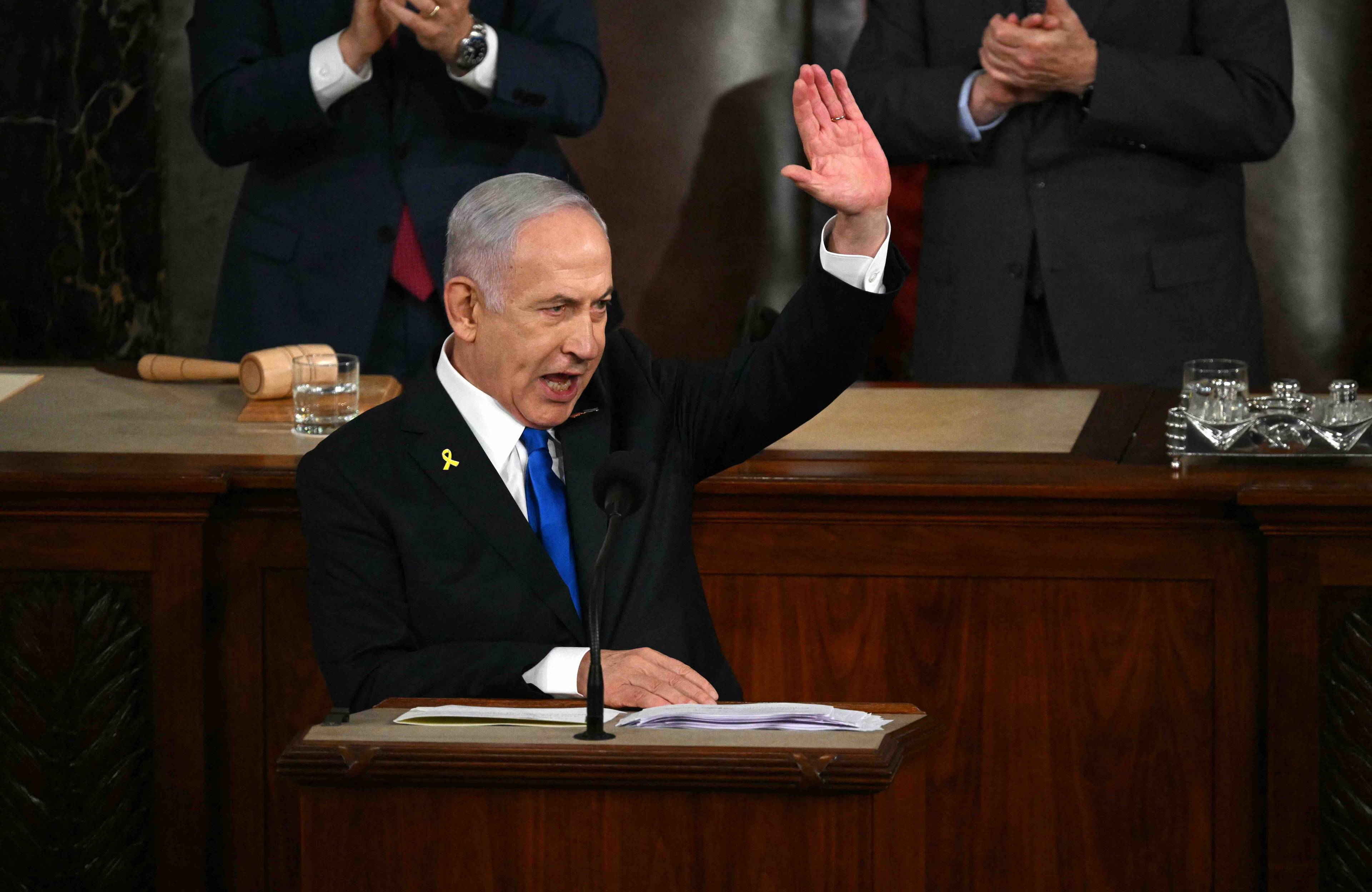 Benjamin Netanjahu przemawia w amerykańskim Kongresie
