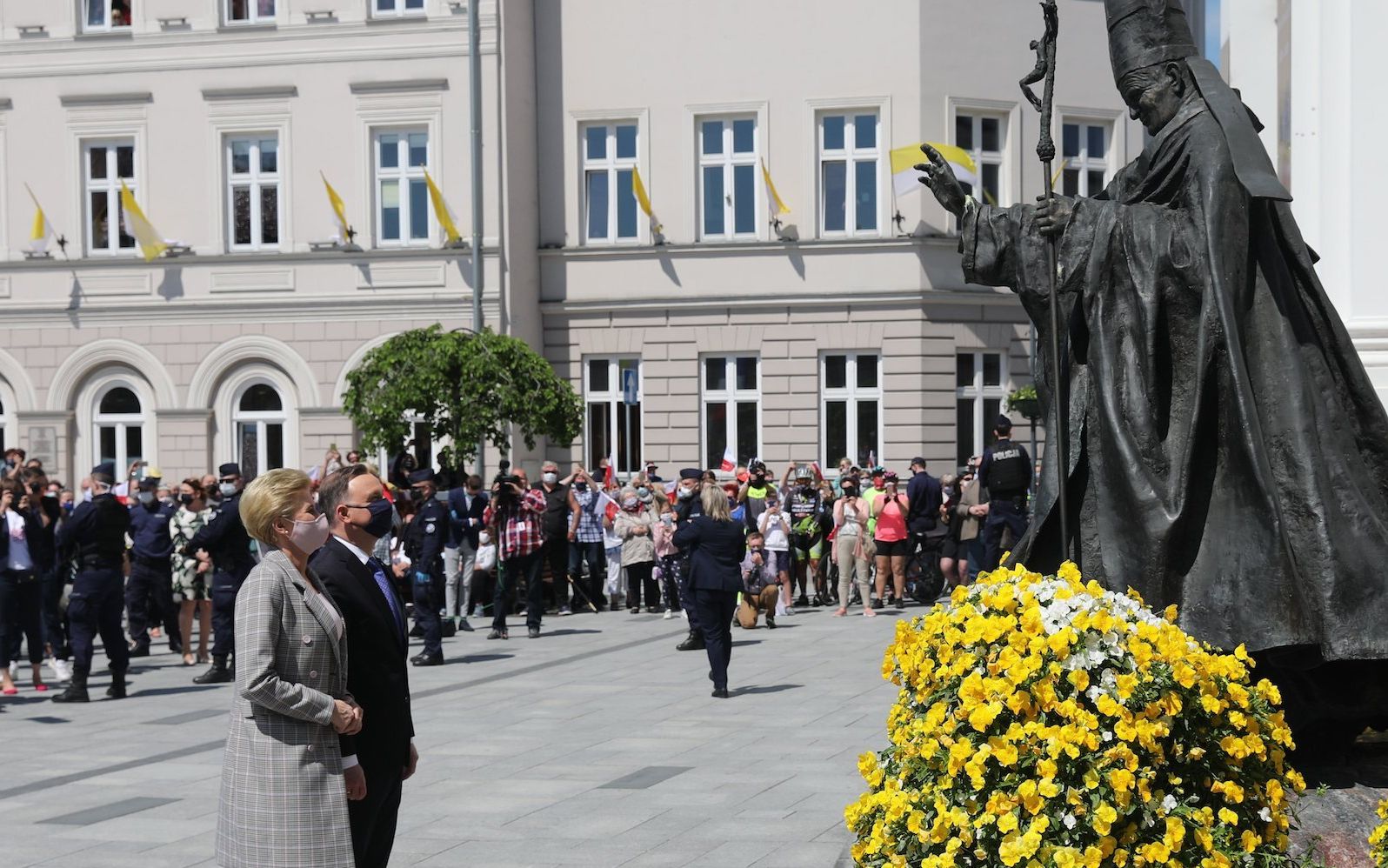 18.05.2020 Wadowice . Prezydent Andrzej Duda . 100. rocznica urodzin Jana Pawla II . Fot. Jakub Porzycki / Agencja Gazeta