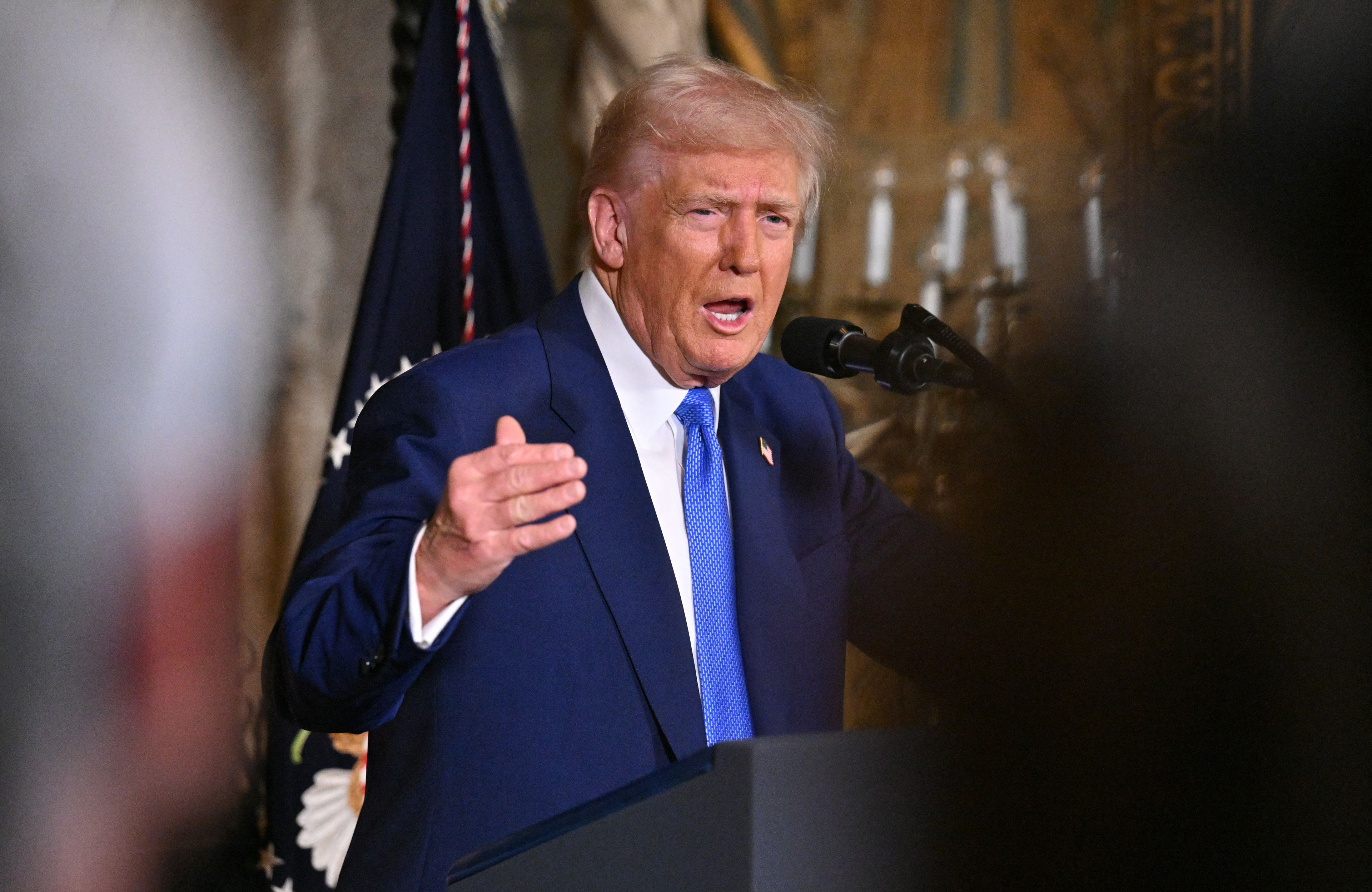 Donald Trump, Floryda, 18.02.2025 r