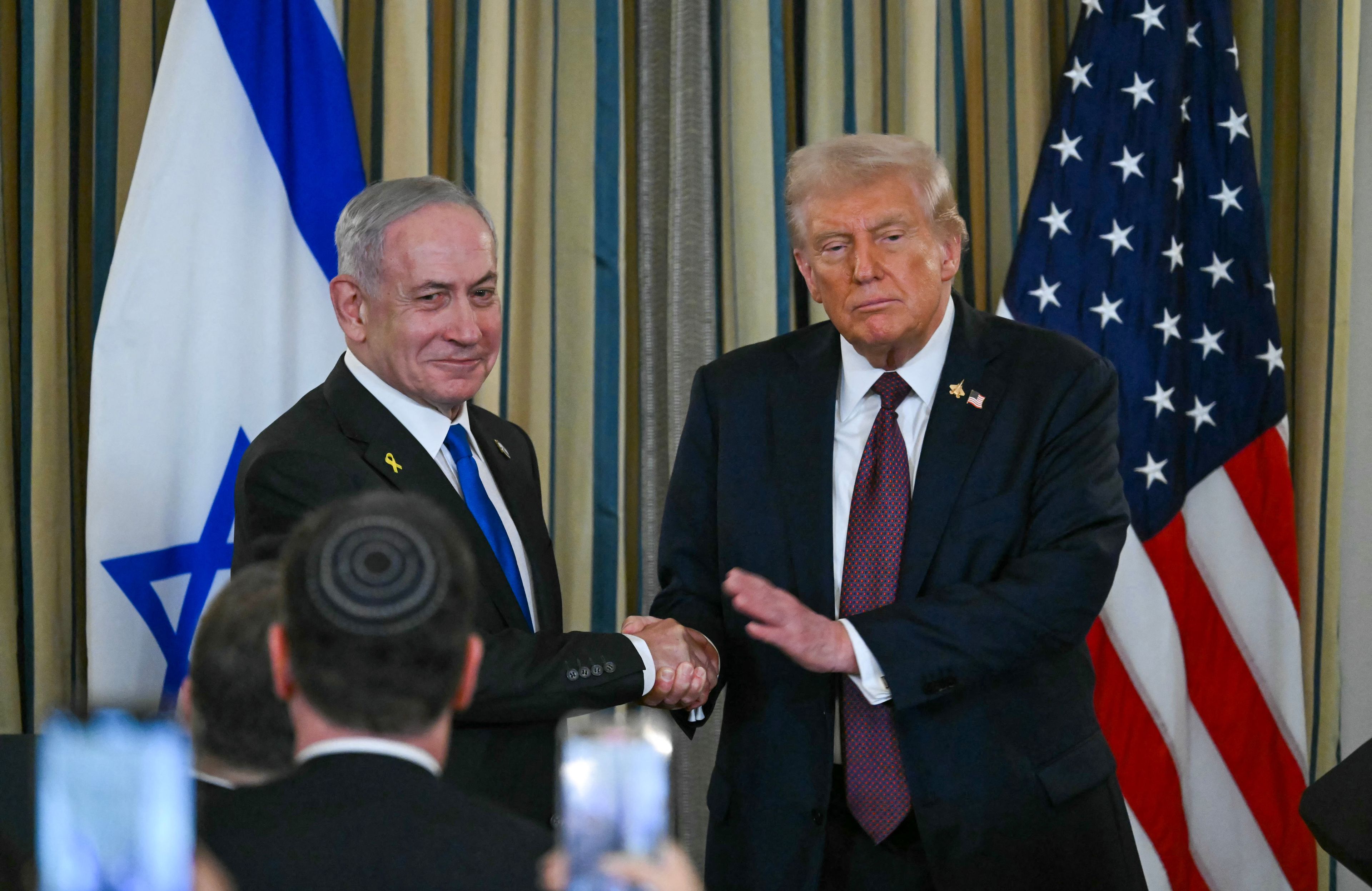 Donald Trump meets Israeli PM Benjamin Netanyahu