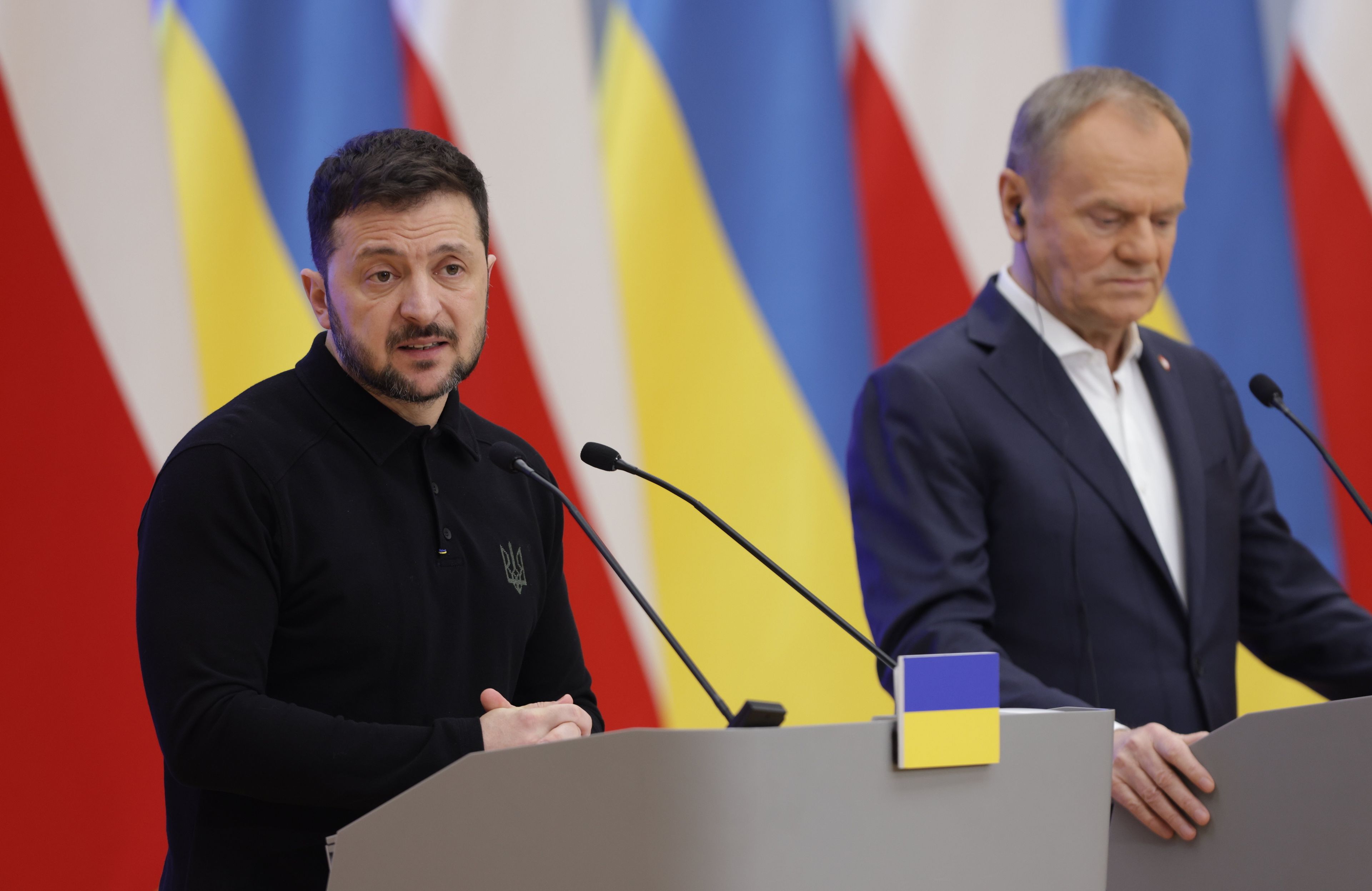 Spotkanie premiera Donalda Tuska z prezydentem Ukrainy Wolodymyrem Zelenskim