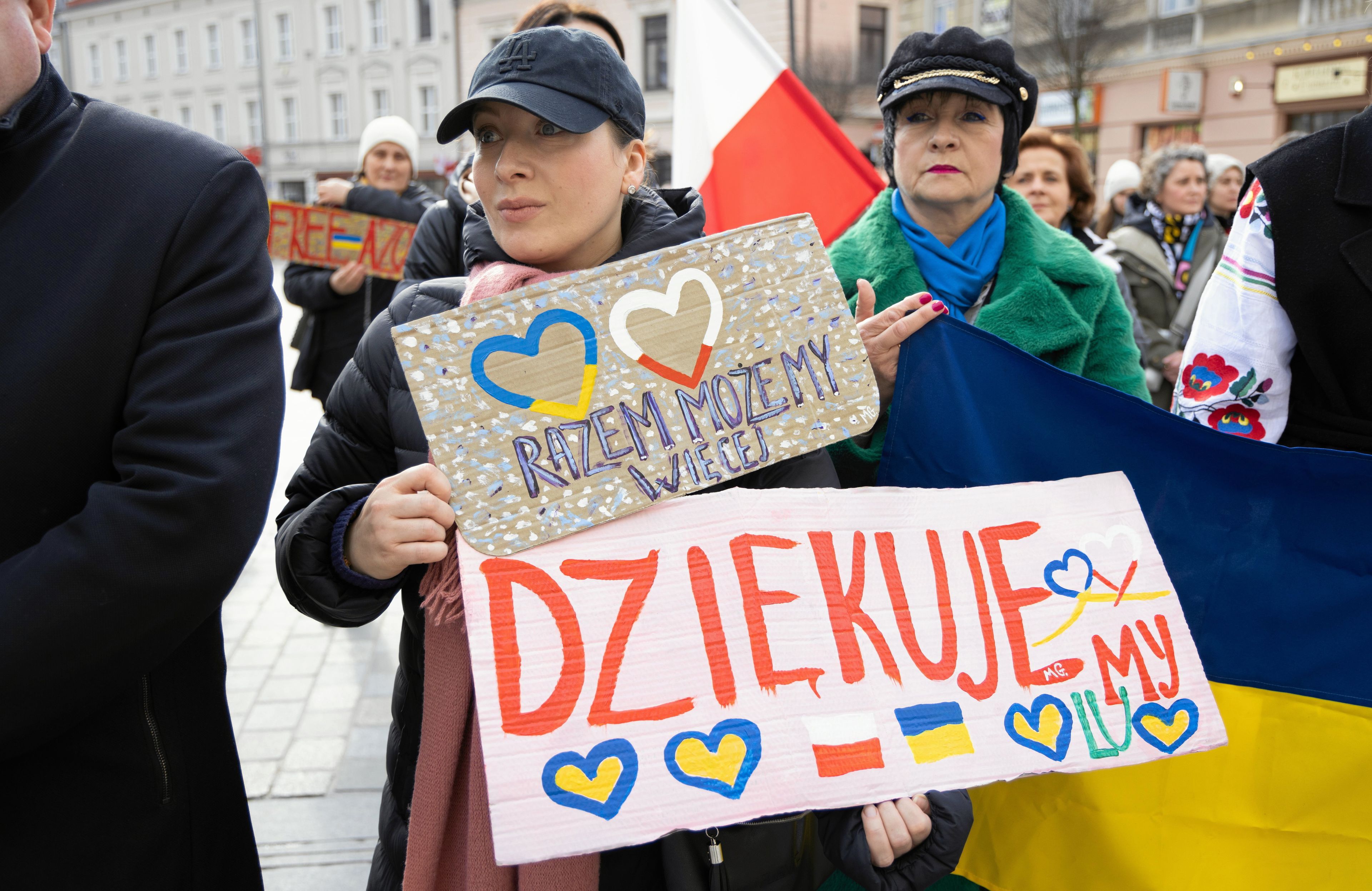 Obchody drugiej rocznicy pełnoskalowej agresji Rosji na Ukrainę, 24.02.2024 r. Lublin