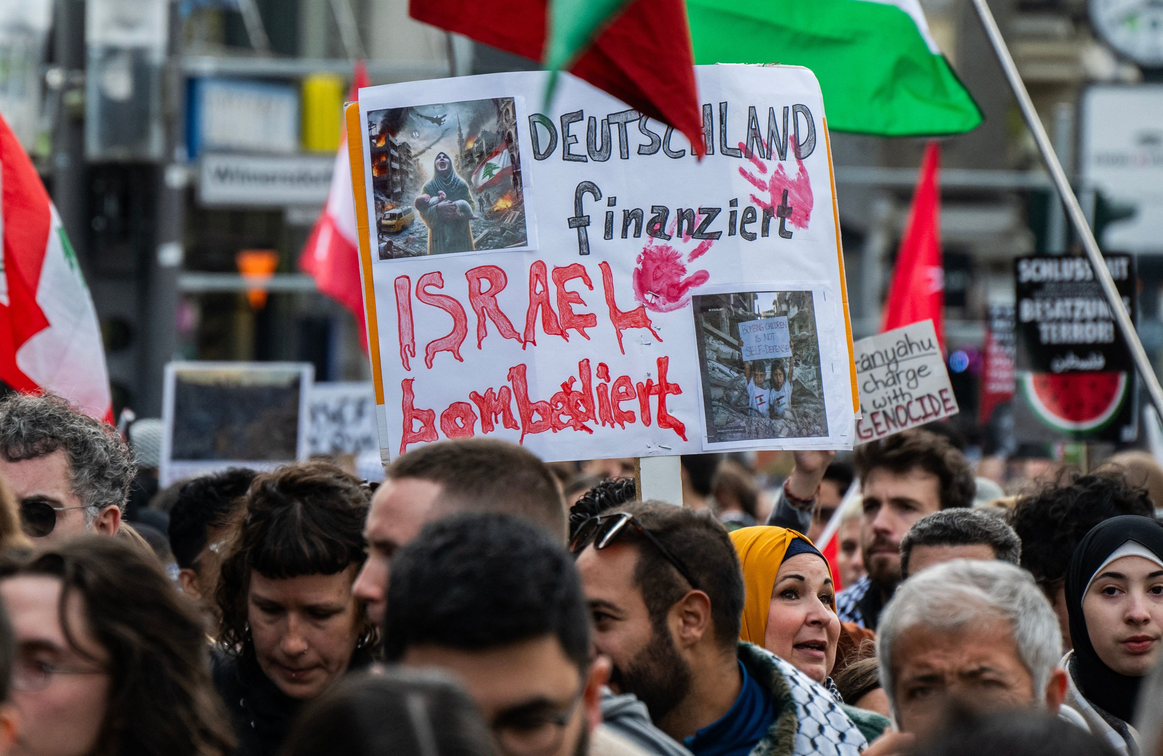 Protest w Berlinie przeciwko polityce Izraela