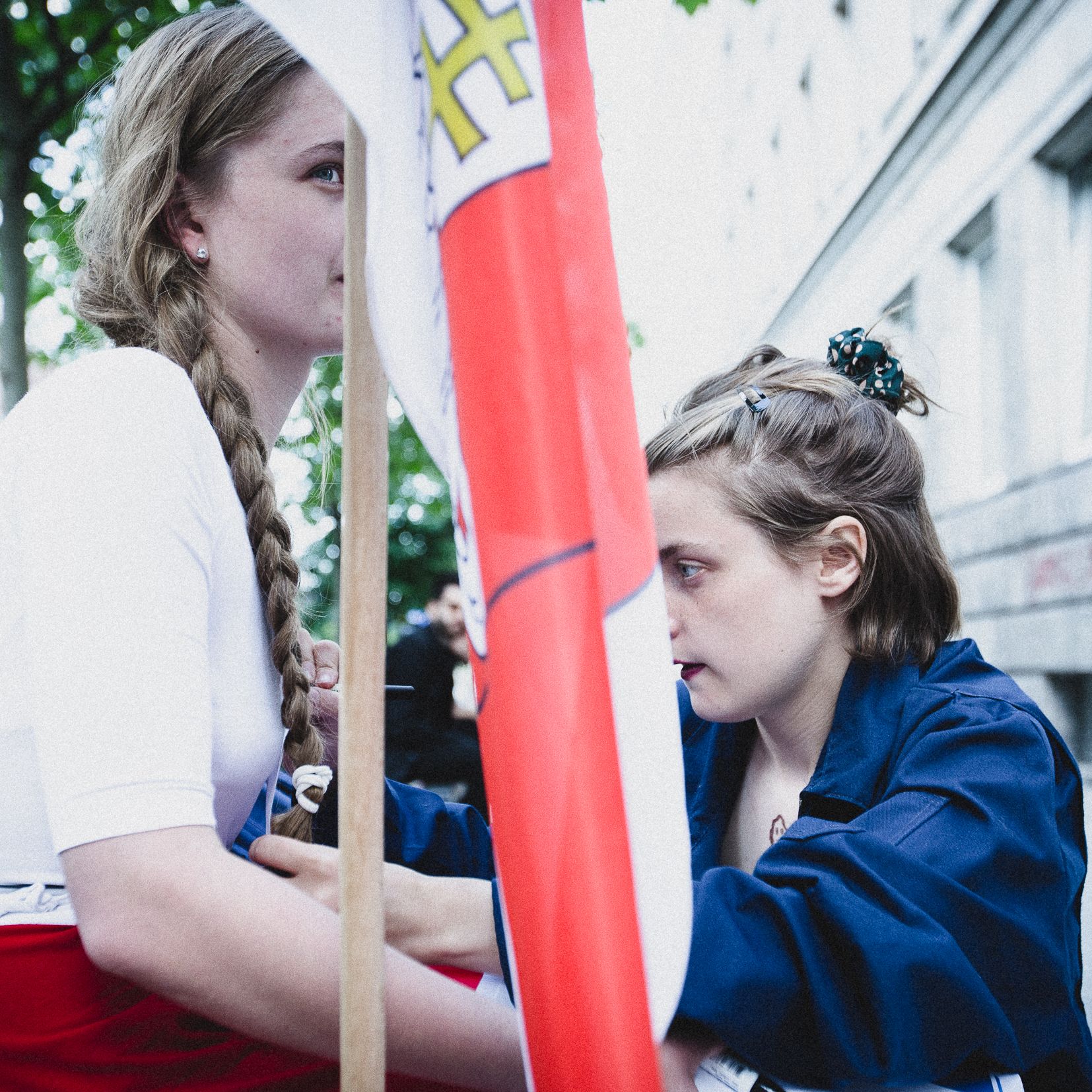 Warszawa, 02.06.2021. Protest solidarnościowy z represjonowanymi  Białorusinkami i Białorusinami