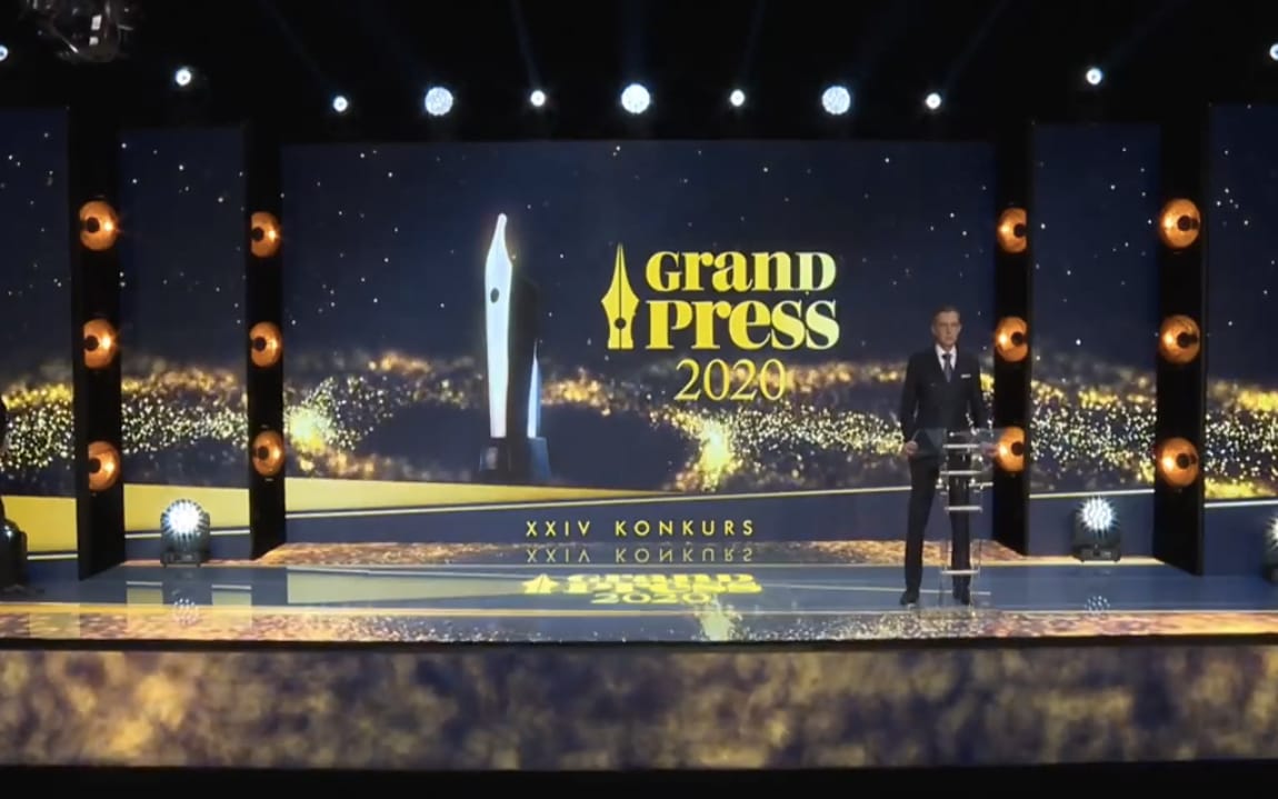 Grafika do artykułu Dziennikarzem roku Dariusz Rosiak, nagrodzeni: Suchecka, Czuchnowski, Sowa. Nagrody Grand Press