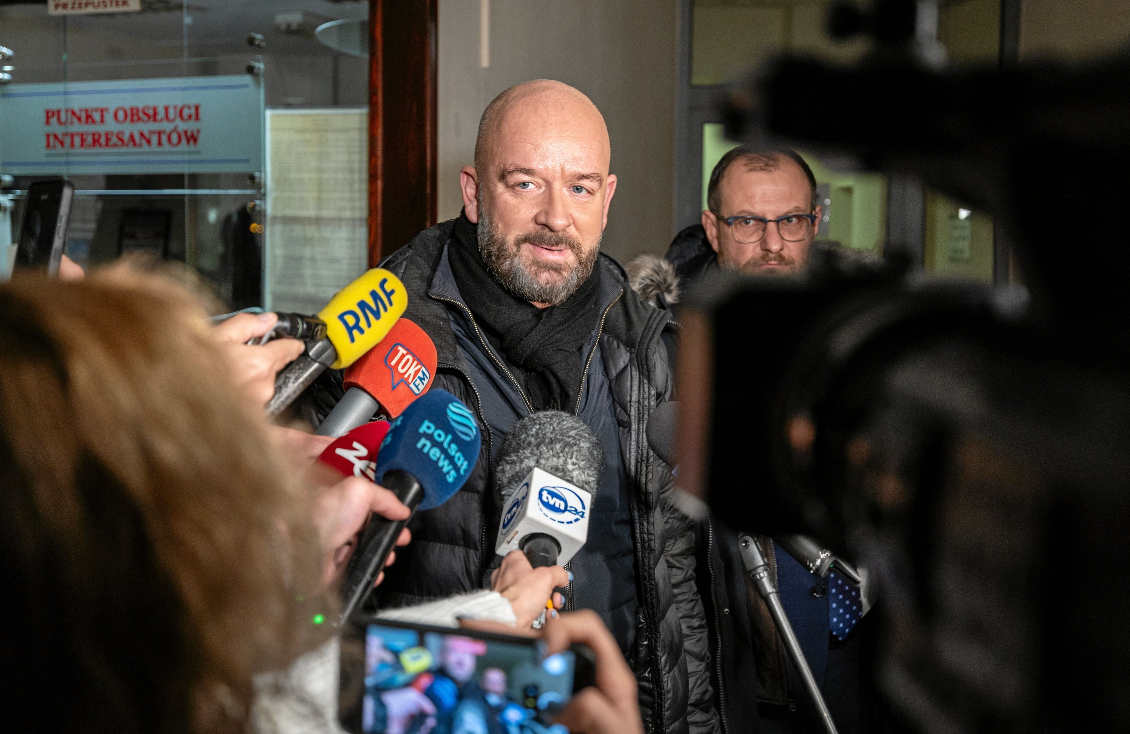 Jacek Sutryk po przesluchaniu w prokuraturze