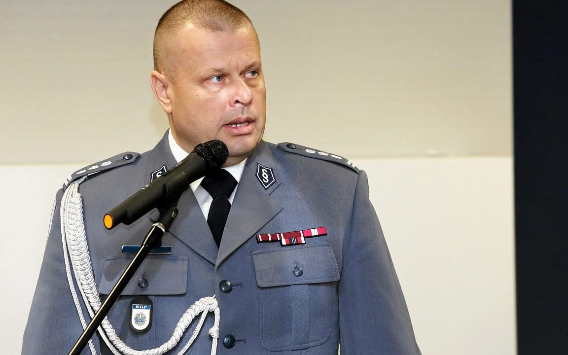02.02.2016 Krakow . Komendant Glowny Zbigniew Maj .  Uroczyste pozegnanie bylego komendanta Mariusza Dabka  i powitanie nowego Komendanta Wojewodzkiego Tomasza Milkowskiego . 
Fot. Mateusz Skwarczek / Agencja Gazeta