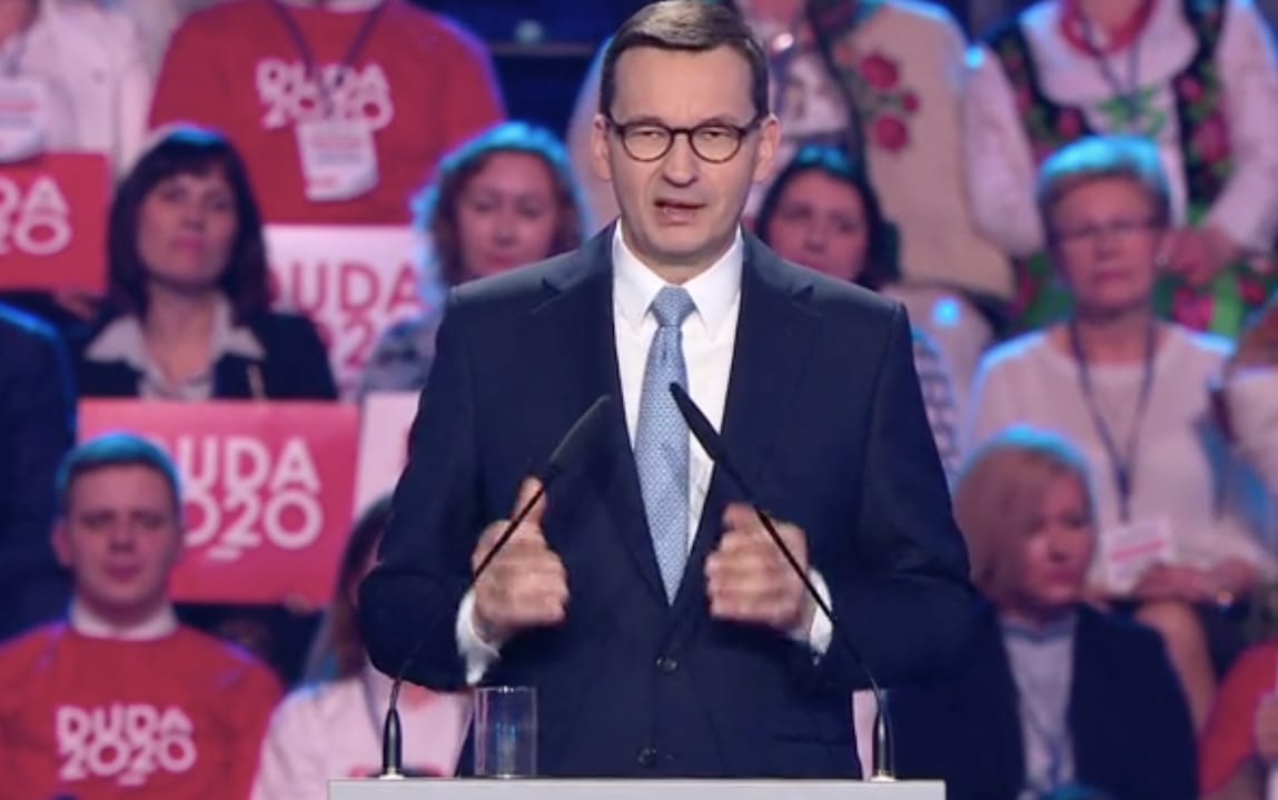 Grafika do artykułu Morawiecki: „Andrzej Duda potrafi zawetować ustawę”
