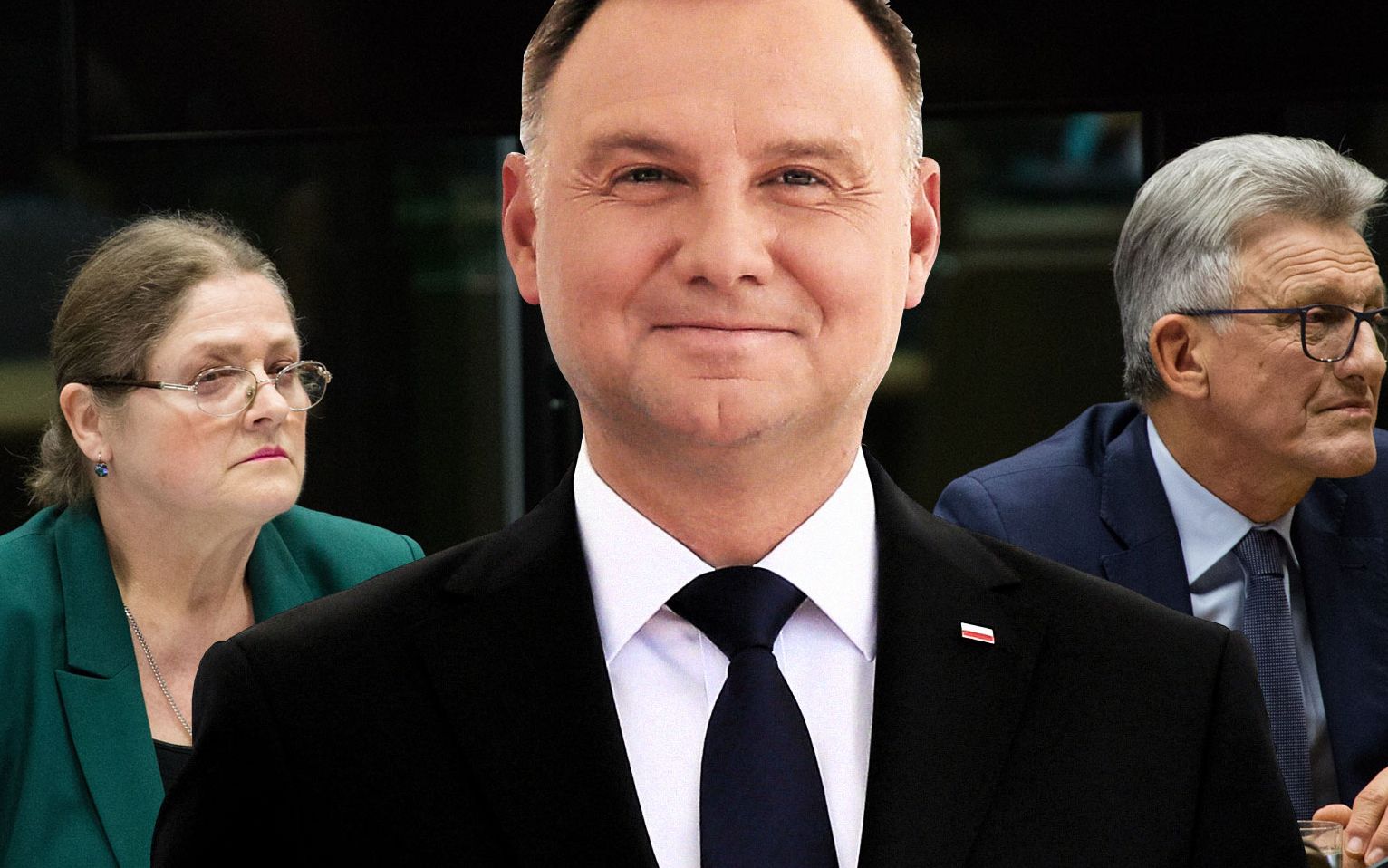 Grafika do artykułu Sekret Dudy. Prezydent ukrywa zdjęcia ze ślubowania Pawłowicz i Piotrowicza na sędziów TK