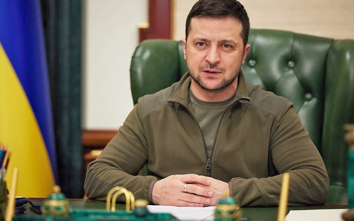 Grafika do artykułu Zełenski: „Po naszej stronie jest to, co najważniejsze. Prawda. Nie oddamy Ukrainy" [SŁOWO W SŁOWO]