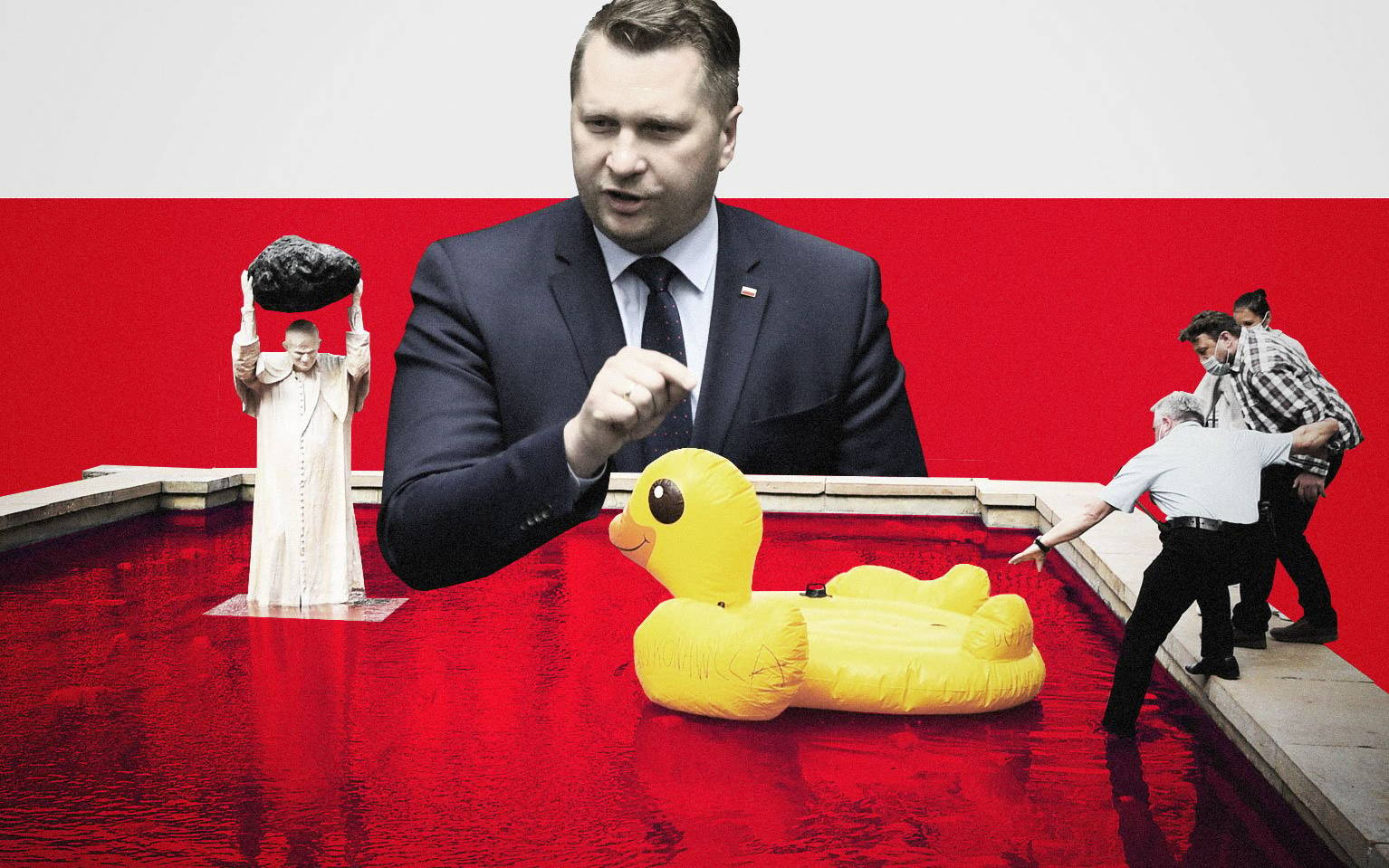 Grafika do artykułu Polska prawica jęczy na pluszowym krzyżu. Na serio wierzą, że ktoś w Polsce prześladuje chrześcijan?