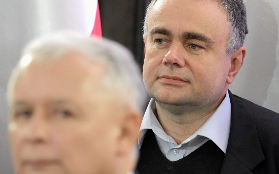 05.12.2013 Warszawa , Sejm . Prezes Jaroslaw Kaczynski i Tomasz Sakiewicz  podczas prezentacji komitetu organizacyjnego Marszu Wolnosci , Solidarnosci i Niepodleglosci 13 Grudnia .
Fot . Slawomir Kaminski / Agencja Gazeta