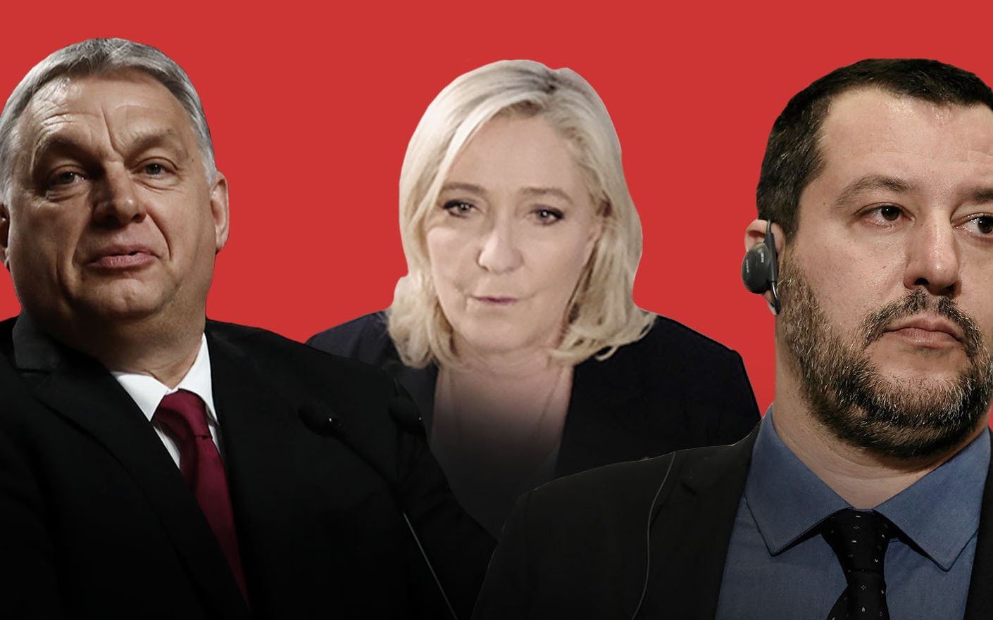 Grafika do artykułu Le Pen, Orbán i Salvini potępiają wojnę w Ukrainie. Ale nie odcinają się od Putina
