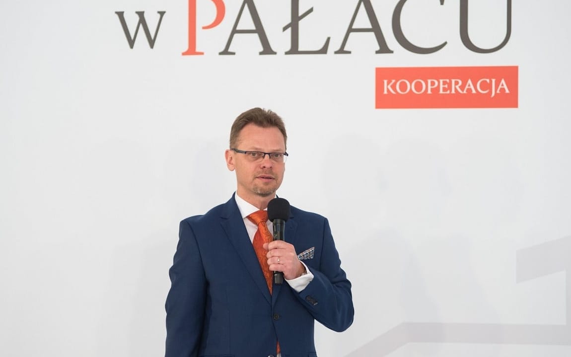 08.05.2018 Warszawa , Krakowskie Przedmiescie 48/50 , Palac Prezydencki . Marcin Szumowski , prezes OncoArendi Therapeutics ( brat ministra zdrowia Lukasza Szumowskiego ) podczas wydarzenia  Startupy w Palacu  Kooperacja  .
Fot. Maciek Jazwiecki / Agencja Gazeta