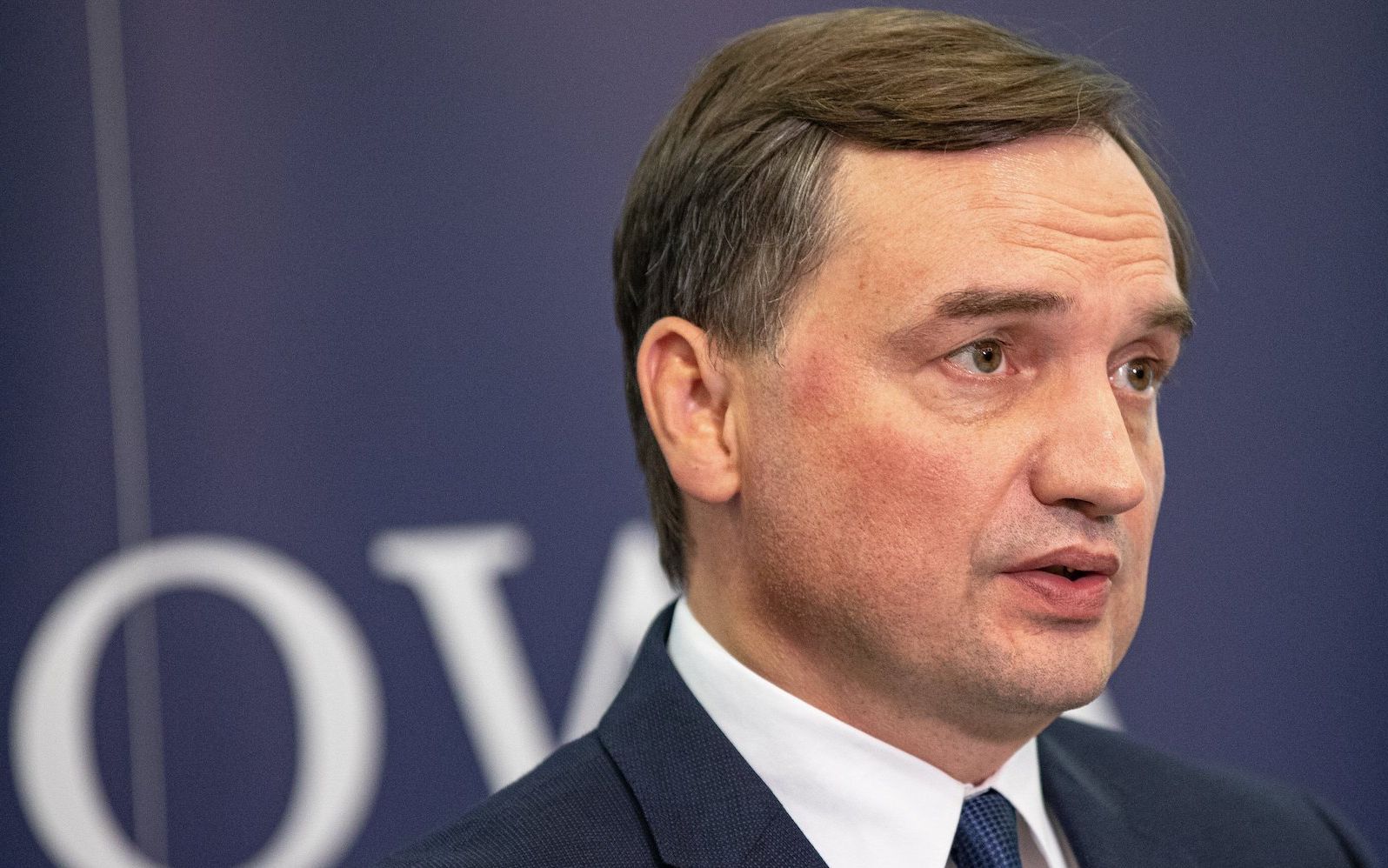 09.09.2019 Warszawa , Prokuratura Krajowa . Prokurator Generalny Zbigniew Ziobro podczas konferencji prasowej ws postawienia aktu oskrazenia 13 osobom z warszwskiego ratusza ws reprywatyzacji . 
Fot. Dawid Zuchowicz / Agencja Gazeta