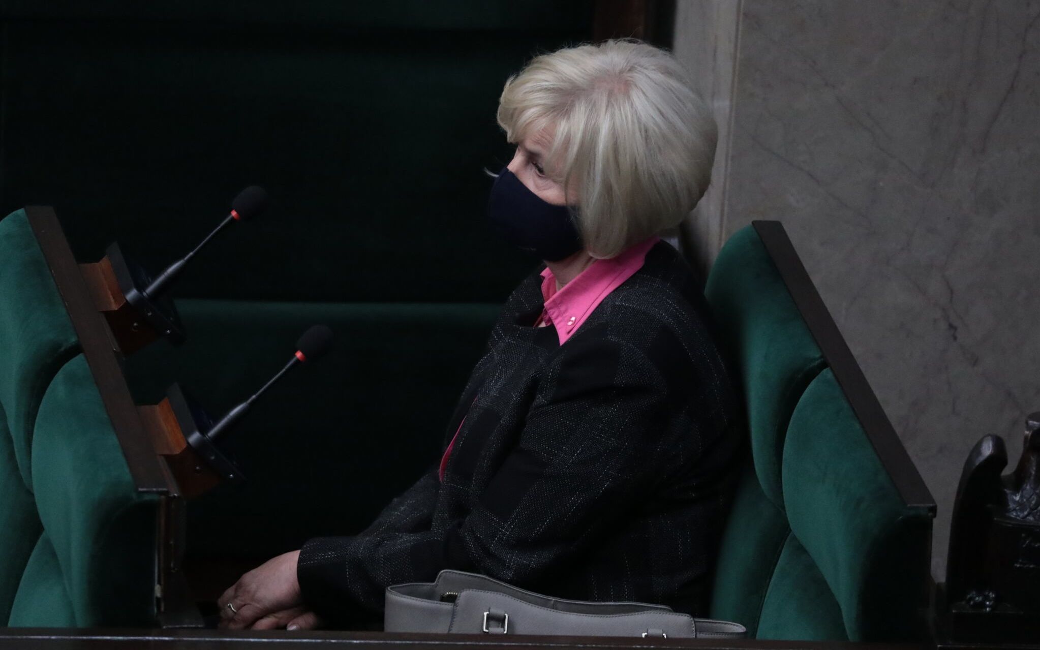 15.06.2021  Warszawa , ulica Wiejska . Sejm . 31 . posiedzenie Sejmu IX kadencji . Kandydatka na urzad Rzecznika Praw Obywatelskich sentaro Lidia Staron podczas bloku glosowan , miedzy innymi nad wyborem rzeczniczka praw obywatelskich i dodatkami dla sluzby zdrowia .
Fot. Slawomir Kaminski / Agencja Gazeta